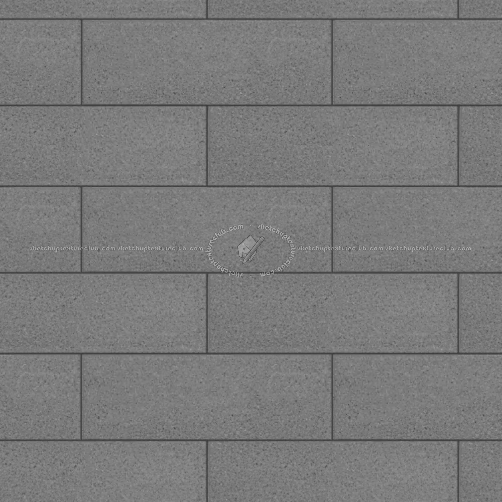 Textures   -   ARCHITECTURE   -   CONCRETE   -   Plates   -   Clean  - Clean cinder block texture seamless 01671 - Displacement