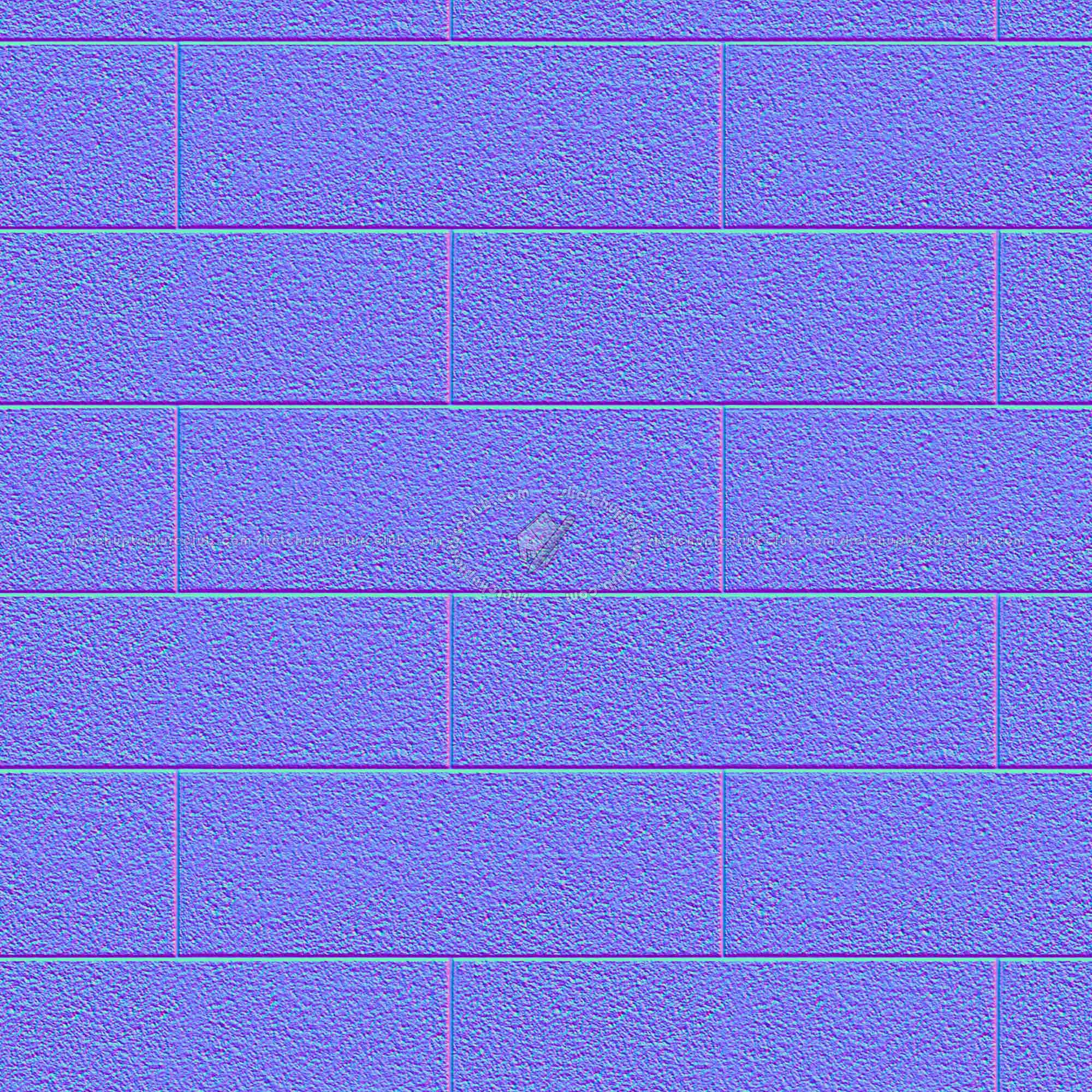 Textures   -   ARCHITECTURE   -   CONCRETE   -   Plates   -   Clean  - Clean cinder block texture seamless 01671 - Normal