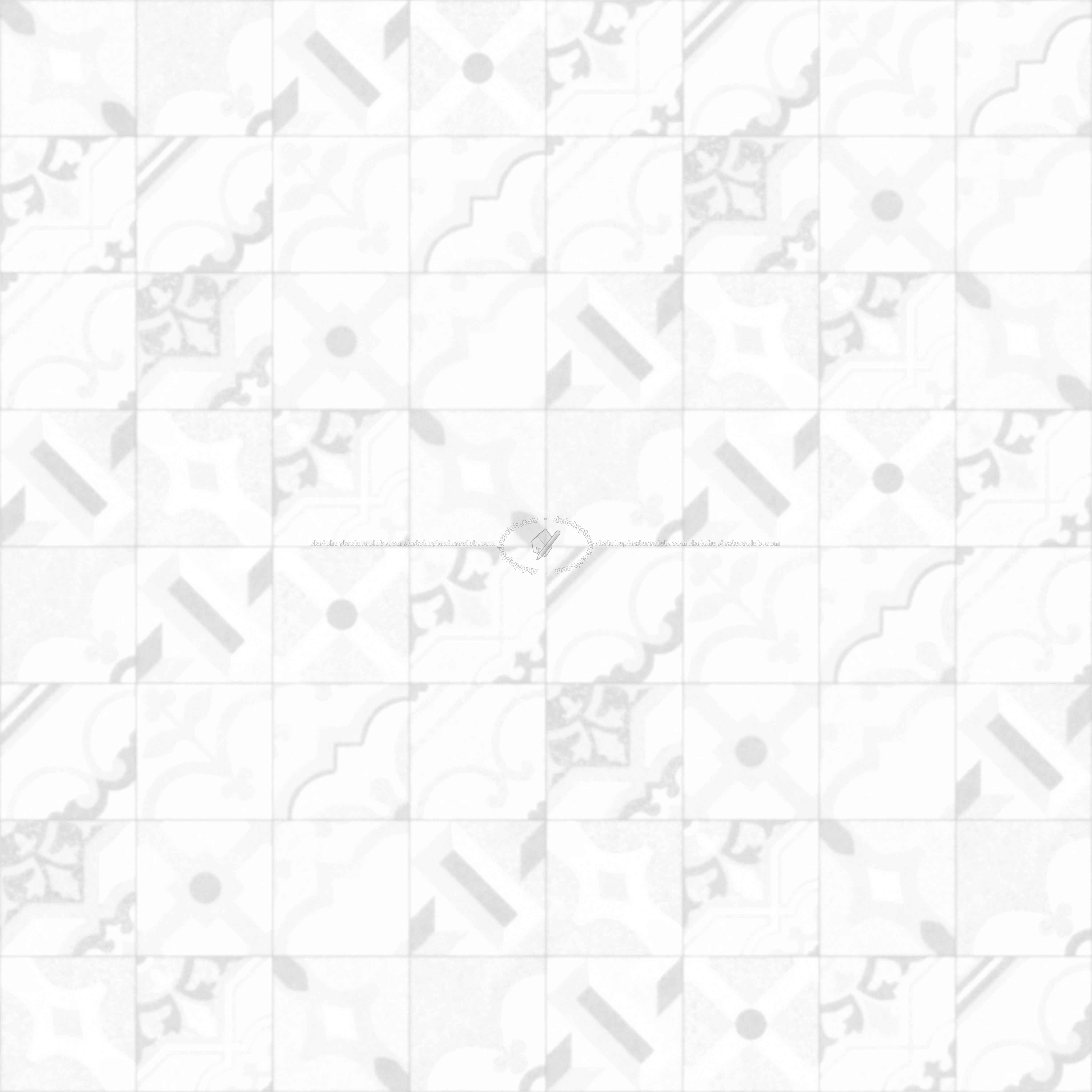 Textures   -   ARCHITECTURE   -   TILES INTERIOR   -   Terrazzo  - terrazzo cementine tiles pbr texture seamless 22171 - Ambient occlusion