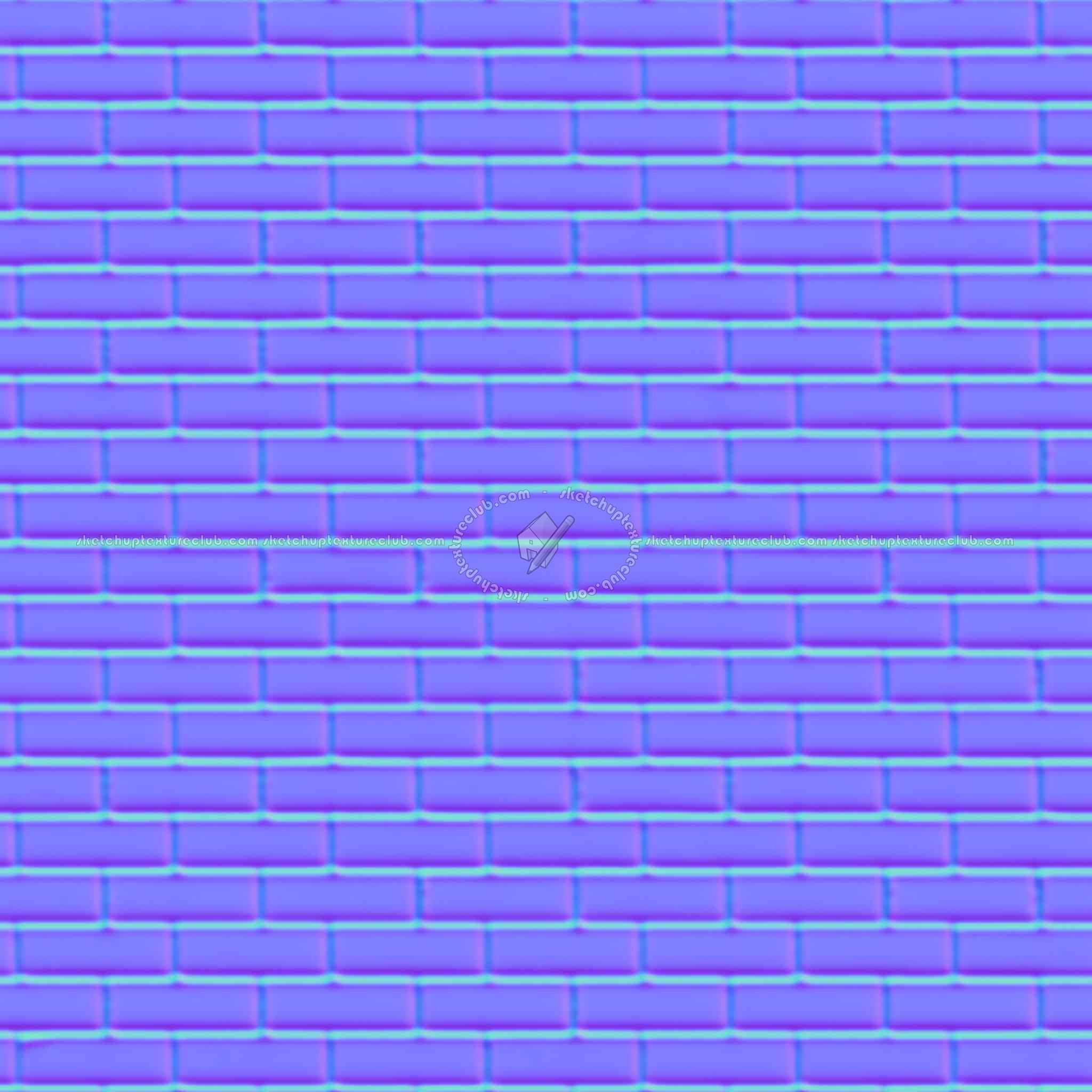 Textures   -   ARCHITECTURE   -   BRICKS   -   Colored Bricks   -   Smooth  - Texture colored bricks smooth seamless 00100 - Normal