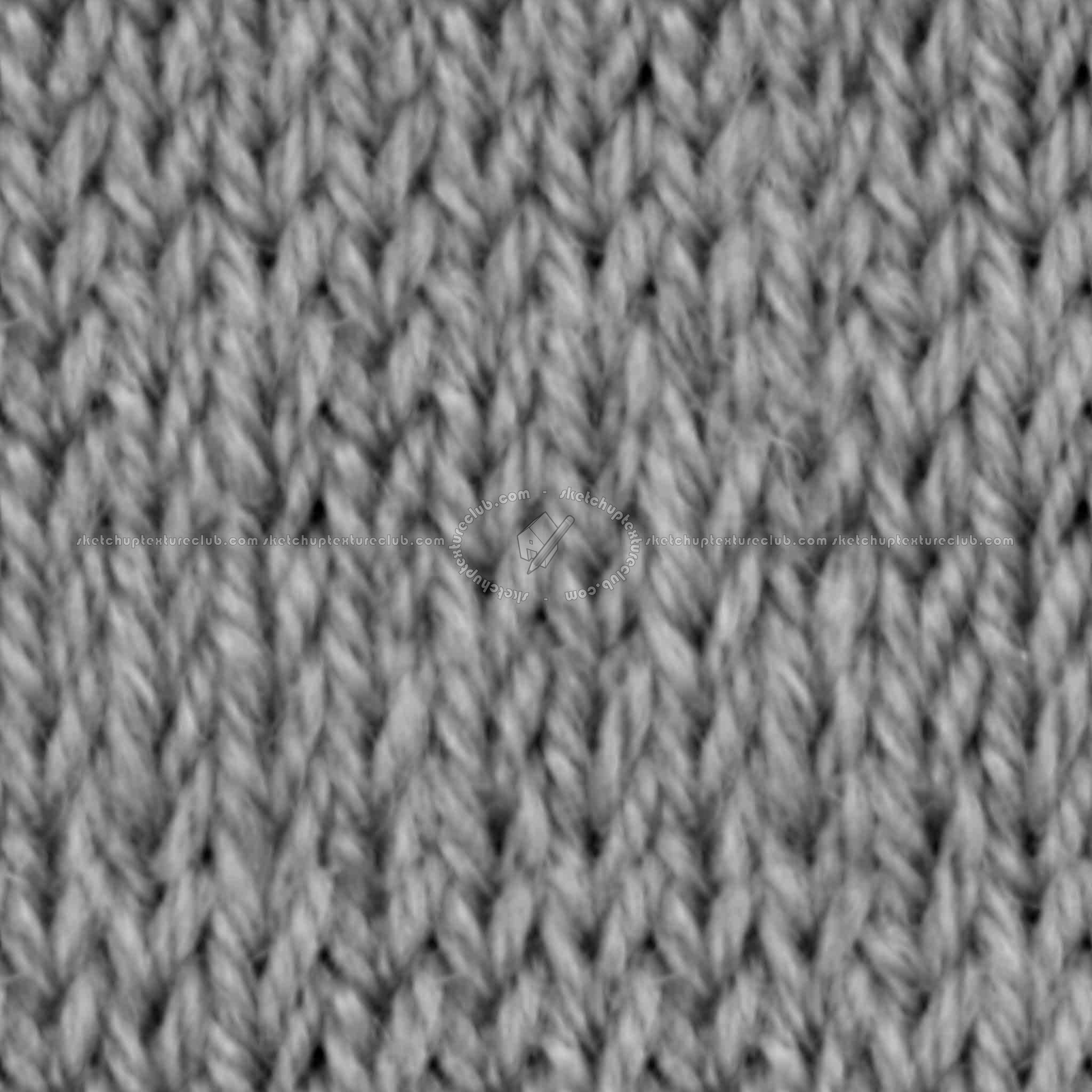 Textures   -   MATERIALS   -   FABRICS   -   Jersey  - wool knitted texture seamless 21393 - Displacement