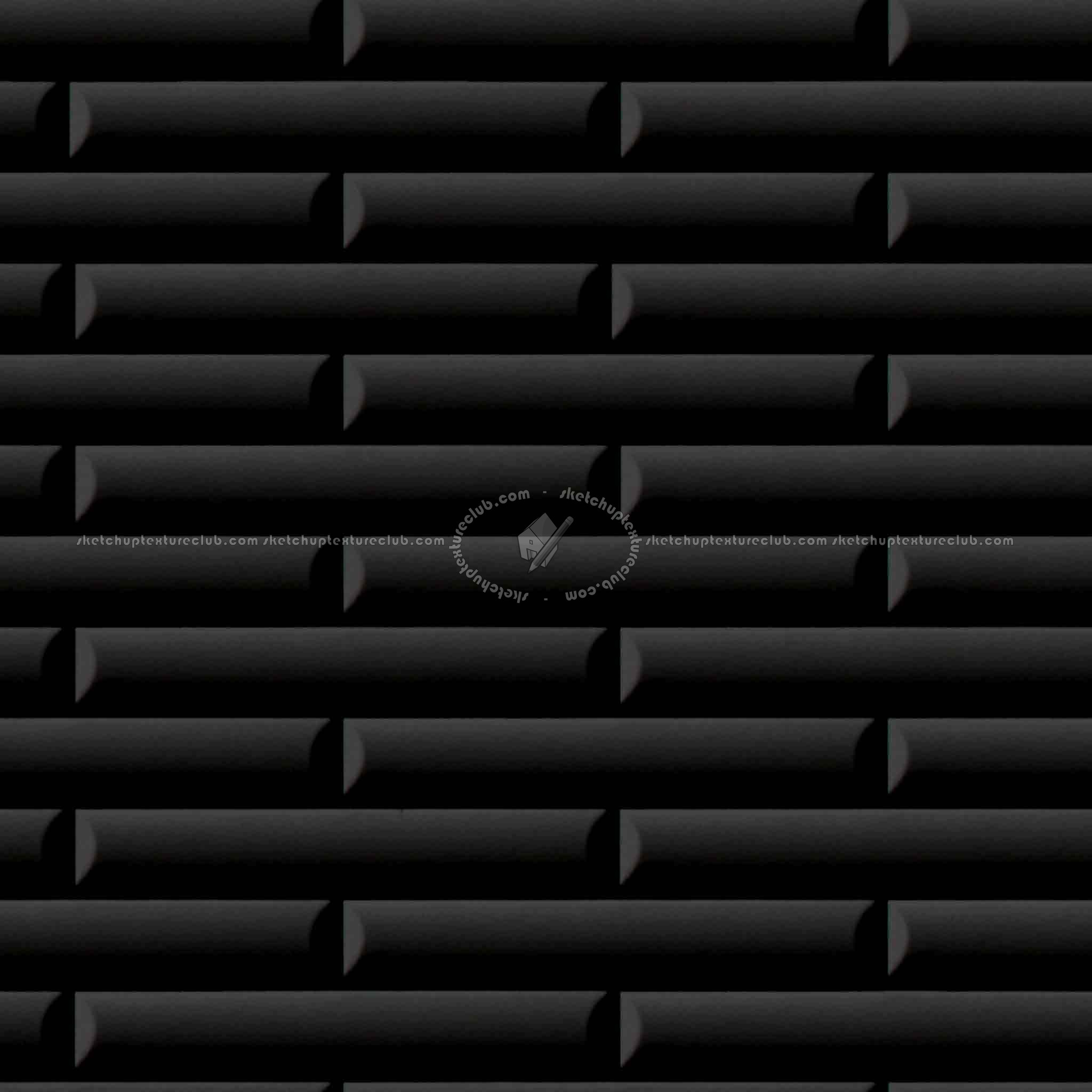 Textures - FREE PBR TEXTURES - ceramic wall bricks PBR texture seamless 21438 - Specular