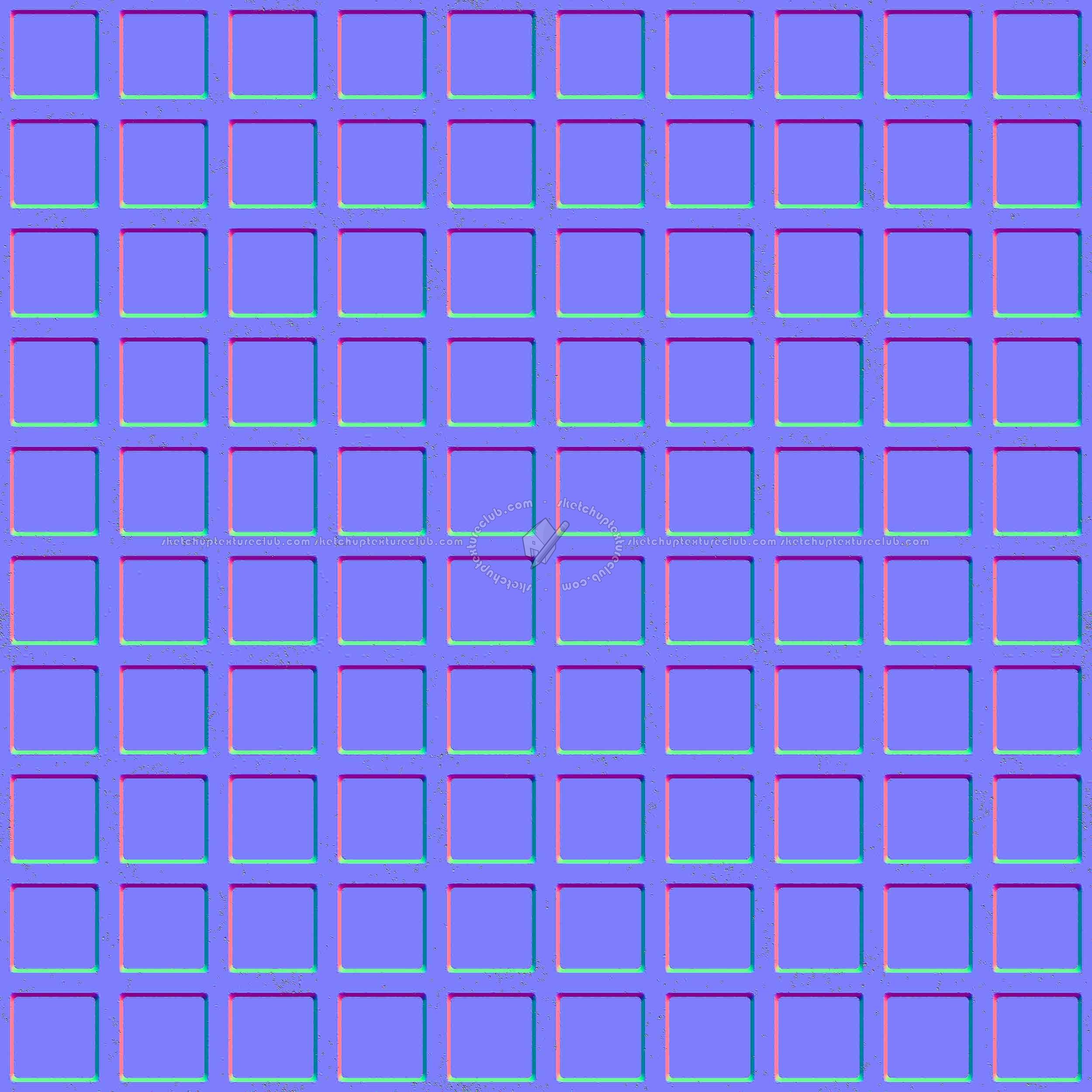 Textures   -   ARCHITECTURE   -   CONCRETE   -   Plates   -   Clean  - Concrete clean plates wall texture seamless 01627 - Normal