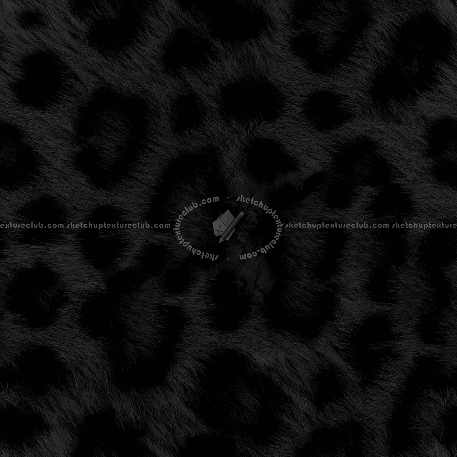 Textures   -   MATERIALS   -   FUR ANIMAL  - Leopard faux fake fur animal texture seamless 09555 - Specular