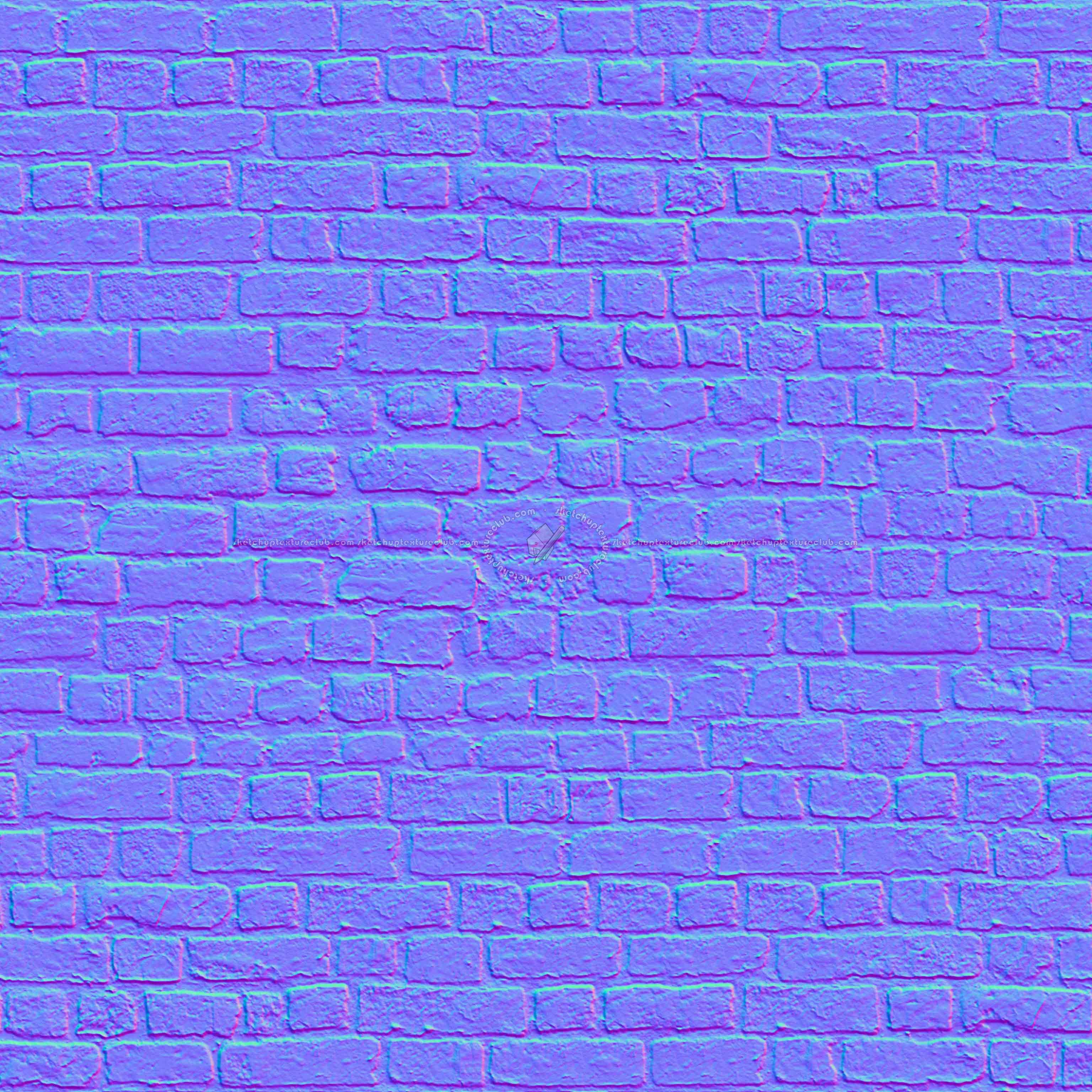Textures   -   ARCHITECTURE   -   BRICKS   -   Old bricks  - Old bricks texture seamless 00339 - Normal