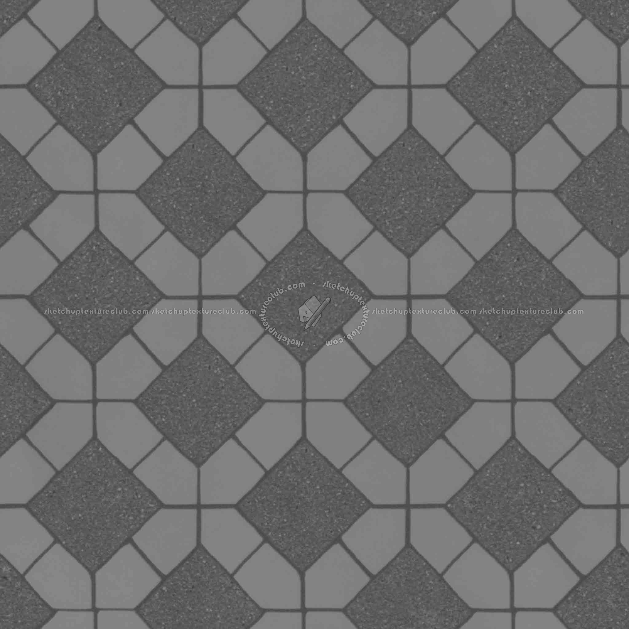 Textures   -   ARCHITECTURE   -   PAVING OUTDOOR   -   Concrete   -   Blocks mixed  - Paving concrete mixed size texture seamless 05566 - Displacement