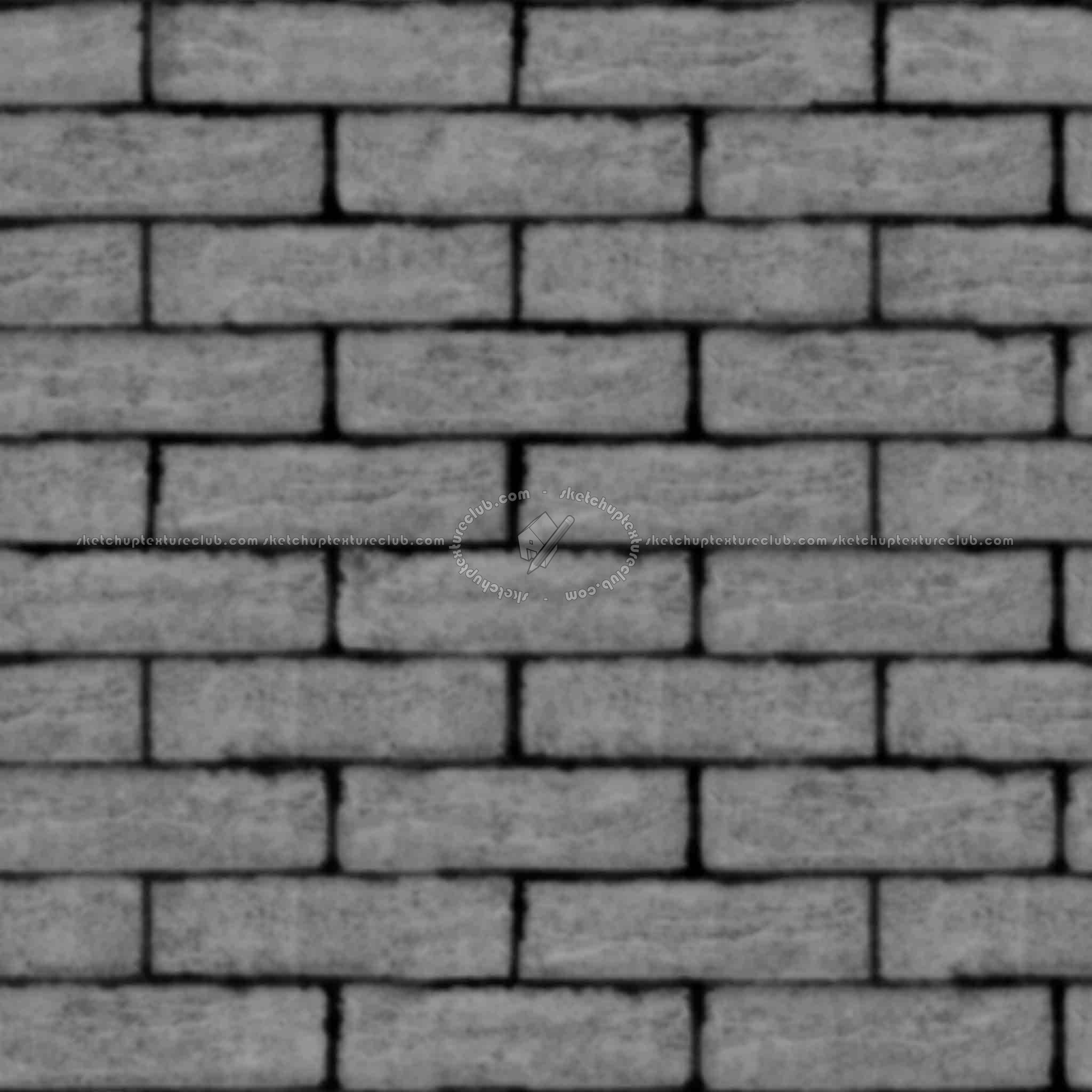 Textures   -   ARCHITECTURE   -   BRICKS   -   Facing Bricks   -   Rustic  - Rustic bricks texture seamless 00178 - Displacement