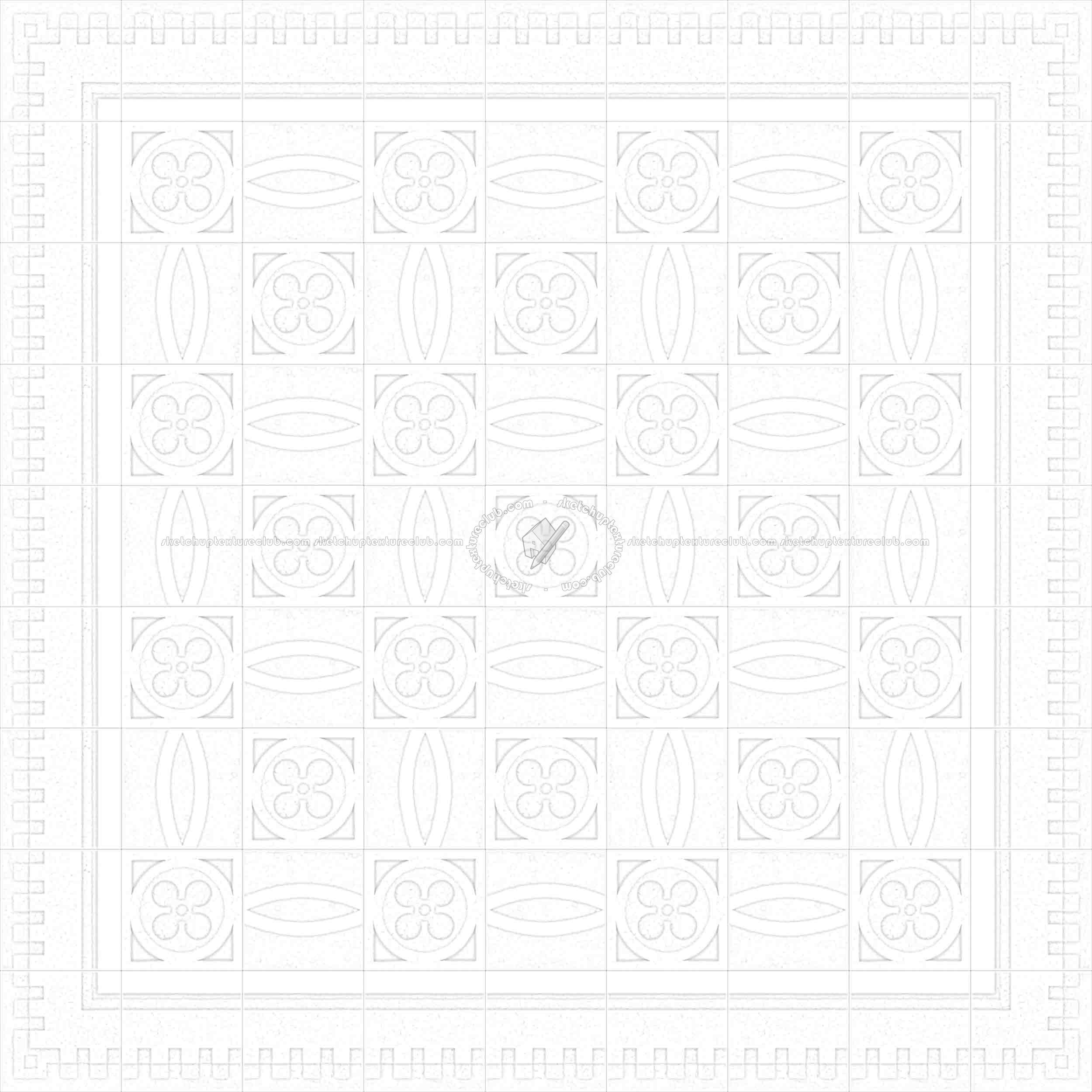 Textures   -   ARCHITECTURE   -   TILES INTERIOR   -   Cement - Encaustic   -   Cement  - Cement concrete tile texture seamless 13364 - Ambient occlusion