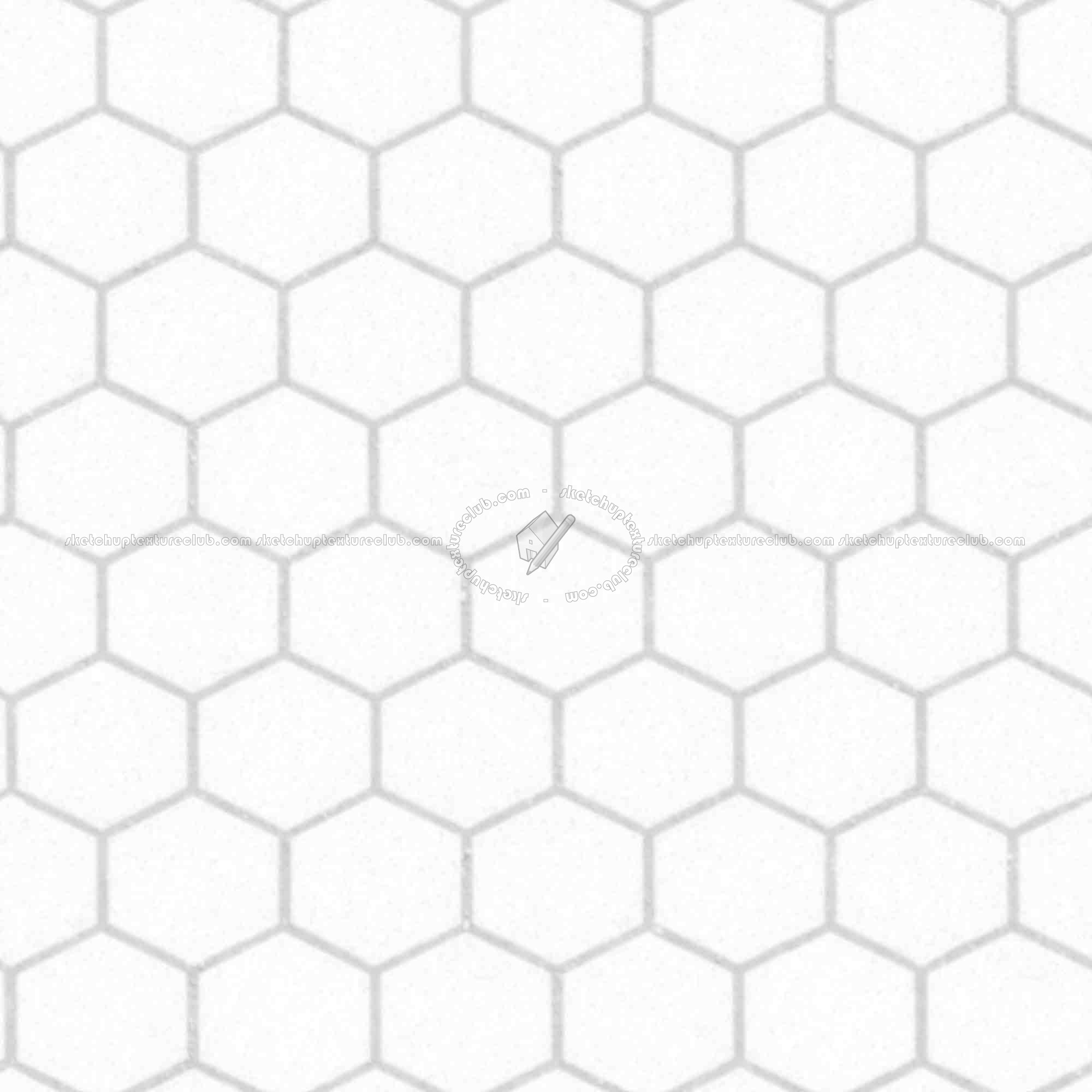 Textures   -   ARCHITECTURE   -   PAVING OUTDOOR   -   Hexagonal  - Concrete paving outdoor hexagonal texture seamless 06031 - Ambient occlusion