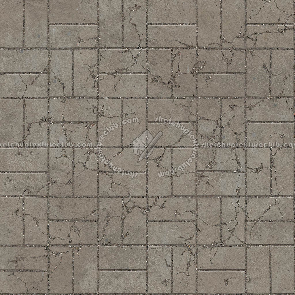 Textures   -   ARCHITECTURE   -   PAVING OUTDOOR   -   Concrete   -   Blocks damaged  - Concrete paving outdoor damaged texture seamless 05529 (seamless)