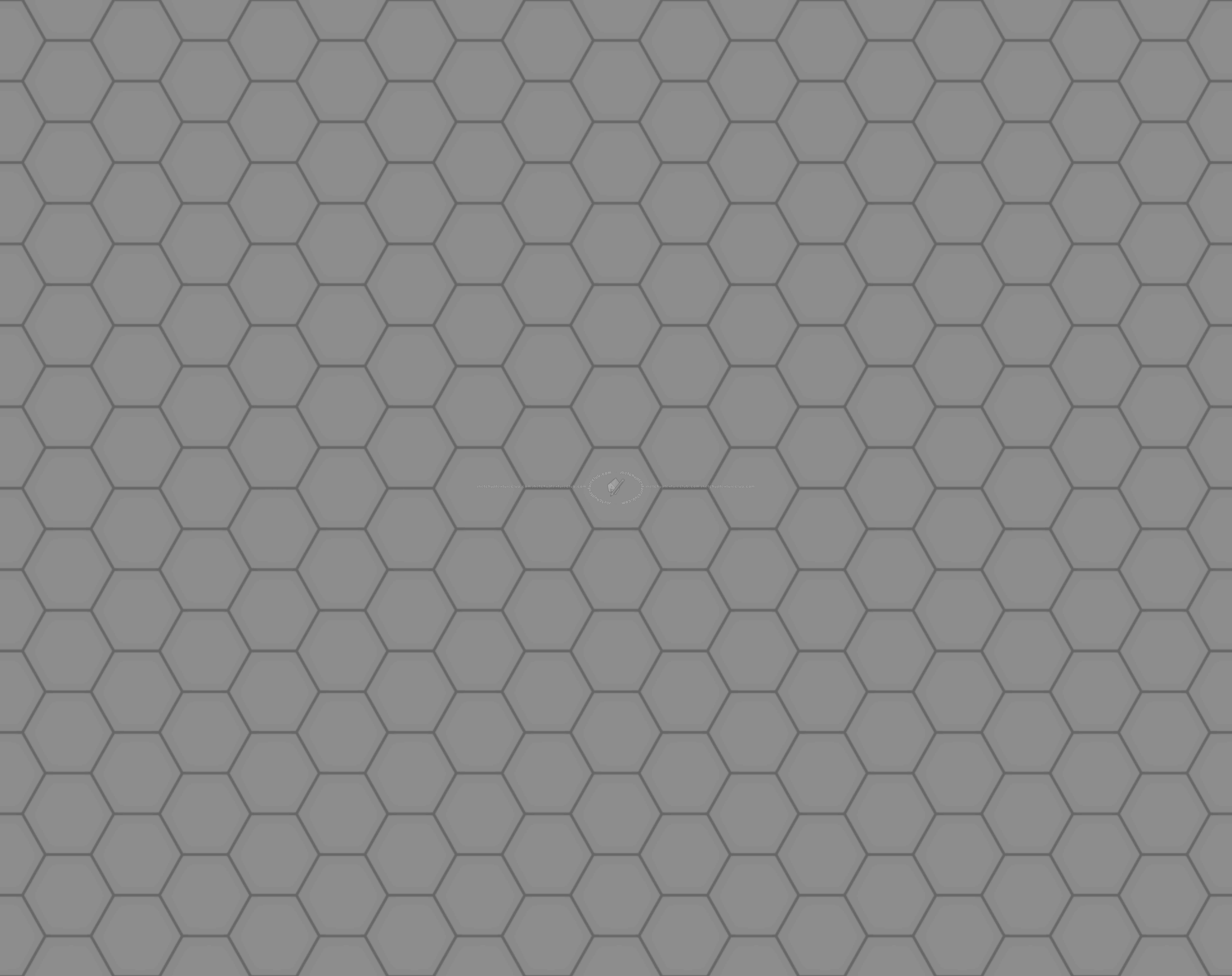 Textures   -   ARCHITECTURE   -   TILES INTERIOR   -   Hexagonal mixed  - Hexagon tiles white black pbr texture seamlees 22223 - Displacement