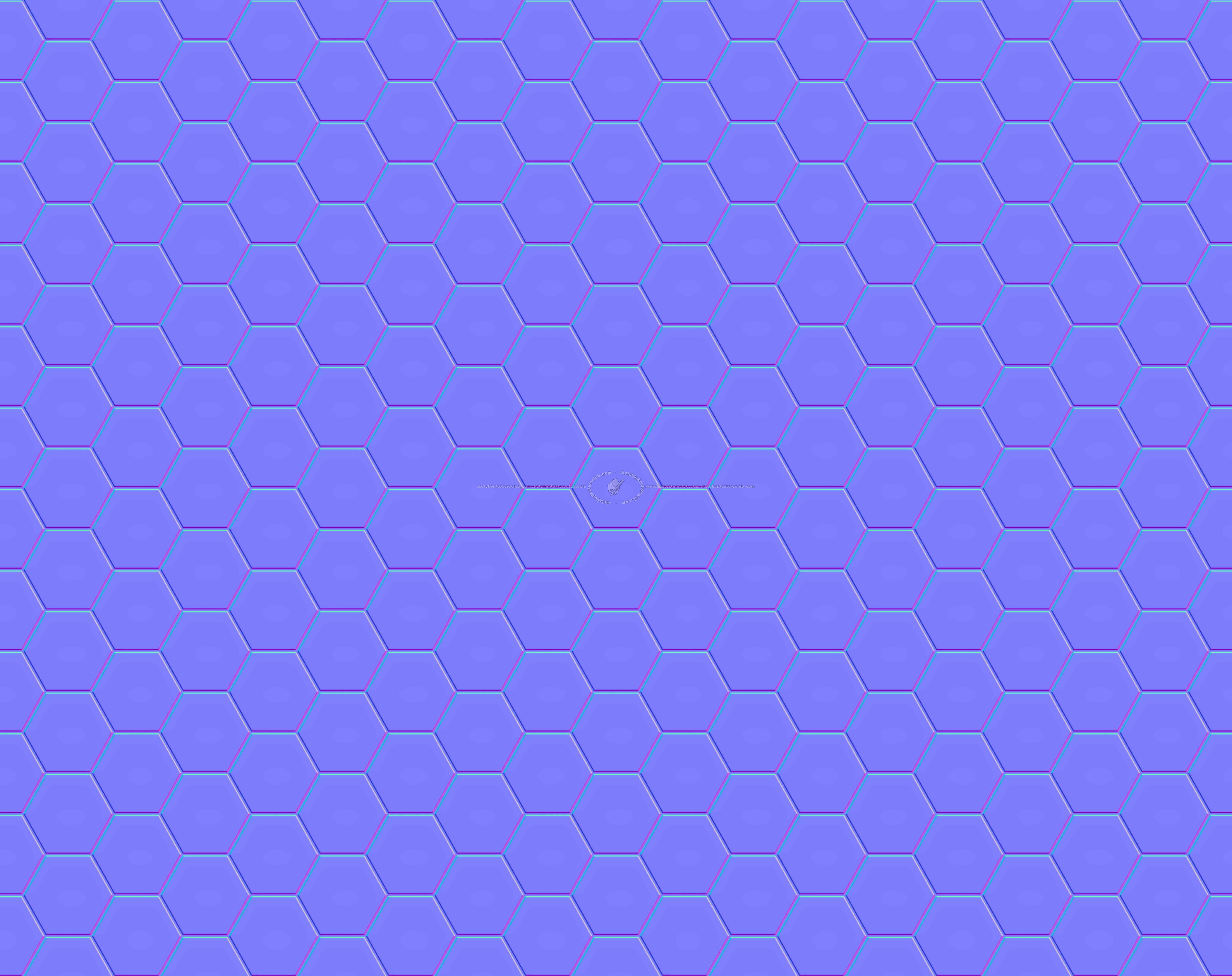 Textures   -   ARCHITECTURE   -   TILES INTERIOR   -   Hexagonal mixed  - Hexagon tiles white black pbr texture seamlees 22223 - Normal