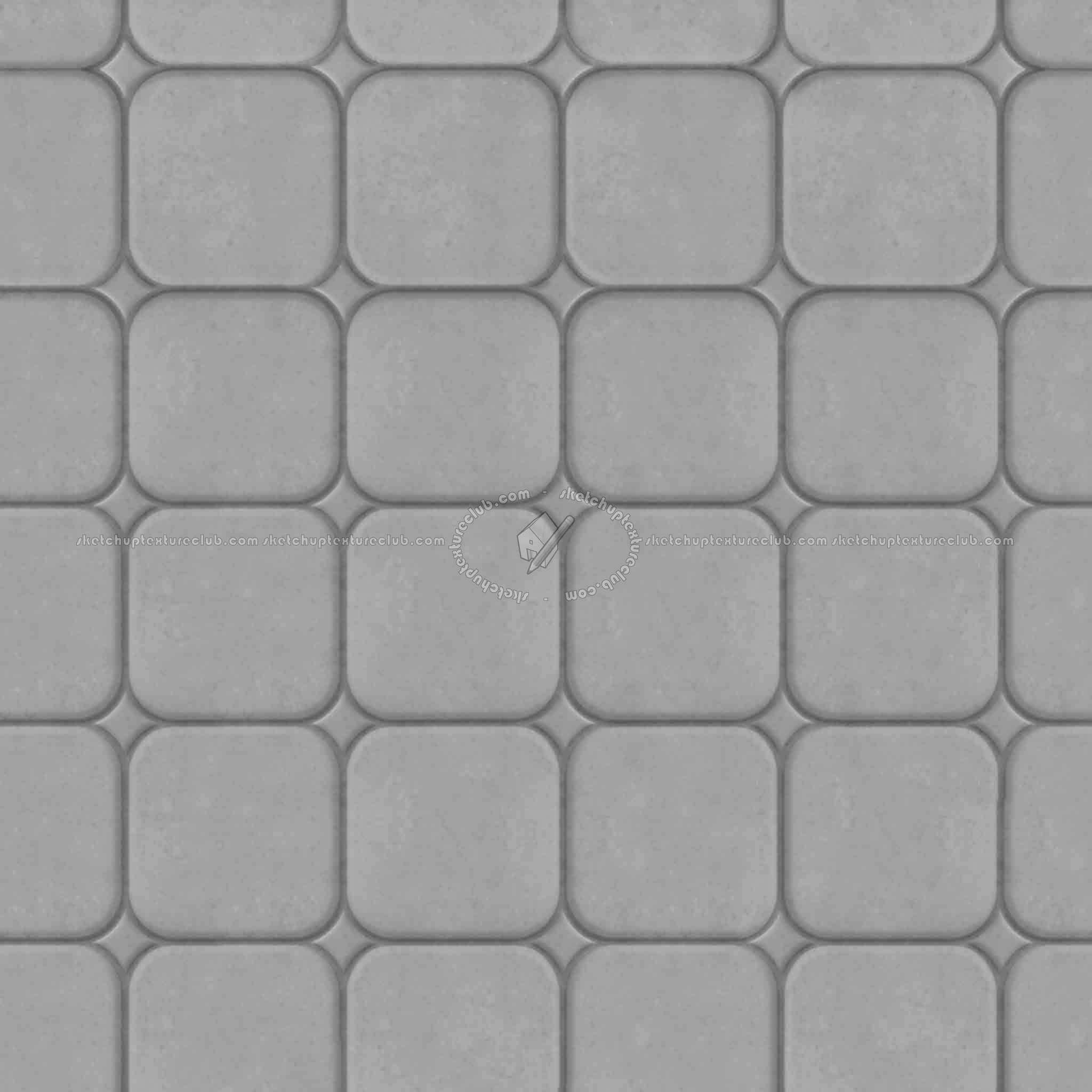 Textures   -   ARCHITECTURE   -   PAVING OUTDOOR   -   Concrete   -   Blocks mixed  - Paving concrete mixed size texture seamless 05610 - Displacement