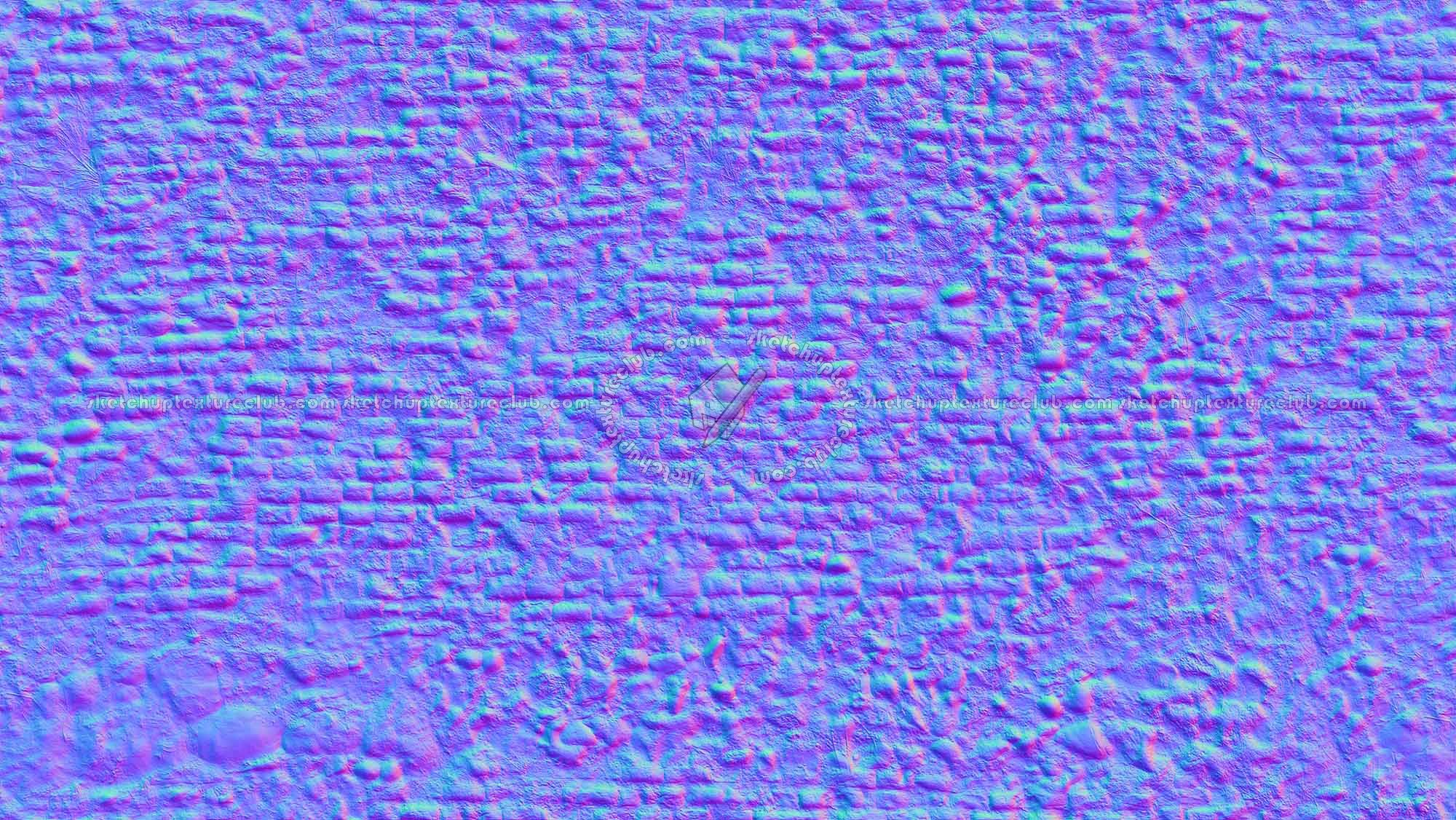 Textures   -   ARCHITECTURE   -   BRICKS   -   Damaged bricks  - Old damaged wall bricks texture seamless 20730 - Normal