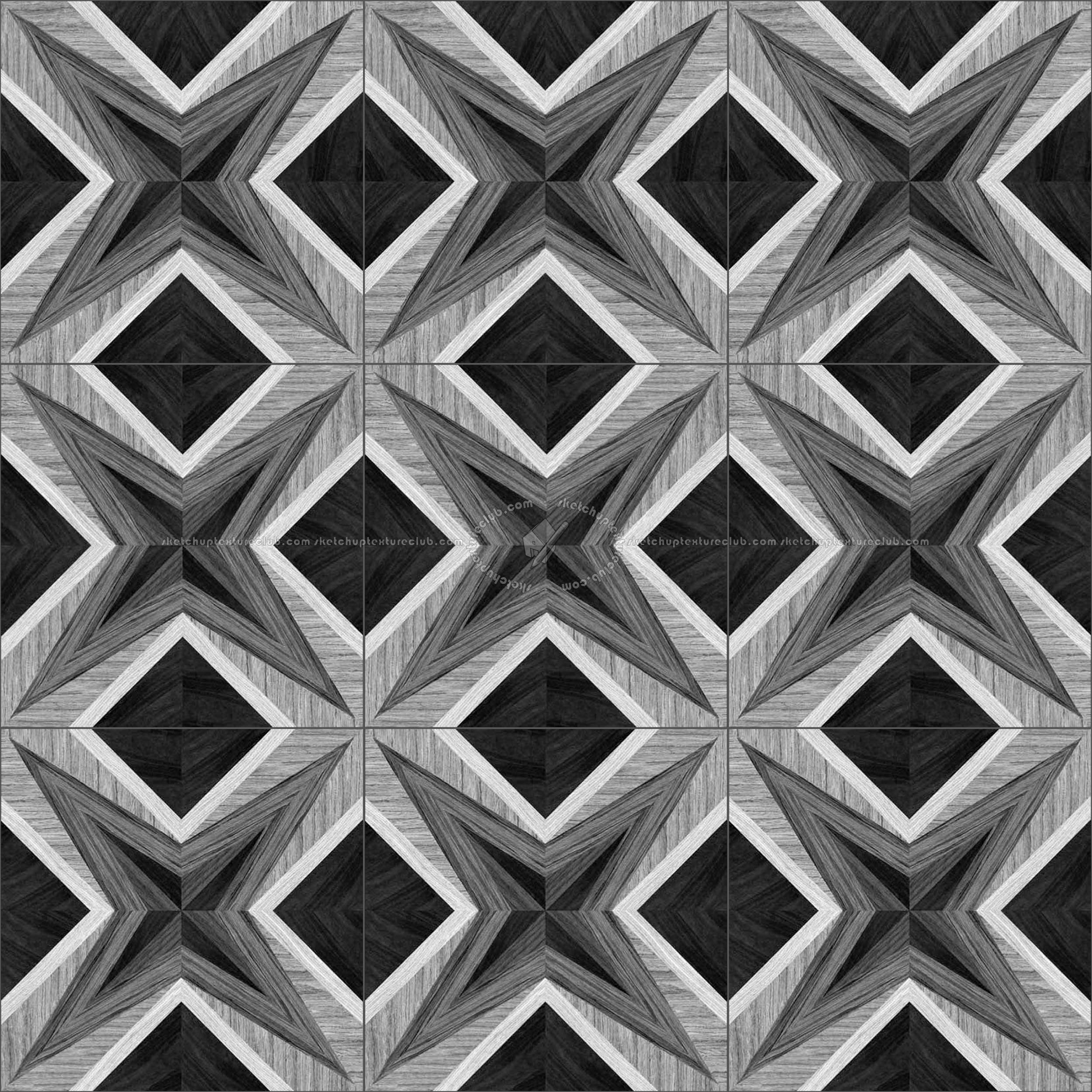 Textures   -   ARCHITECTURE   -   WOOD FLOORS   -   Geometric pattern  - Parquet geometric pattern texture seamless 04772 - Displacement