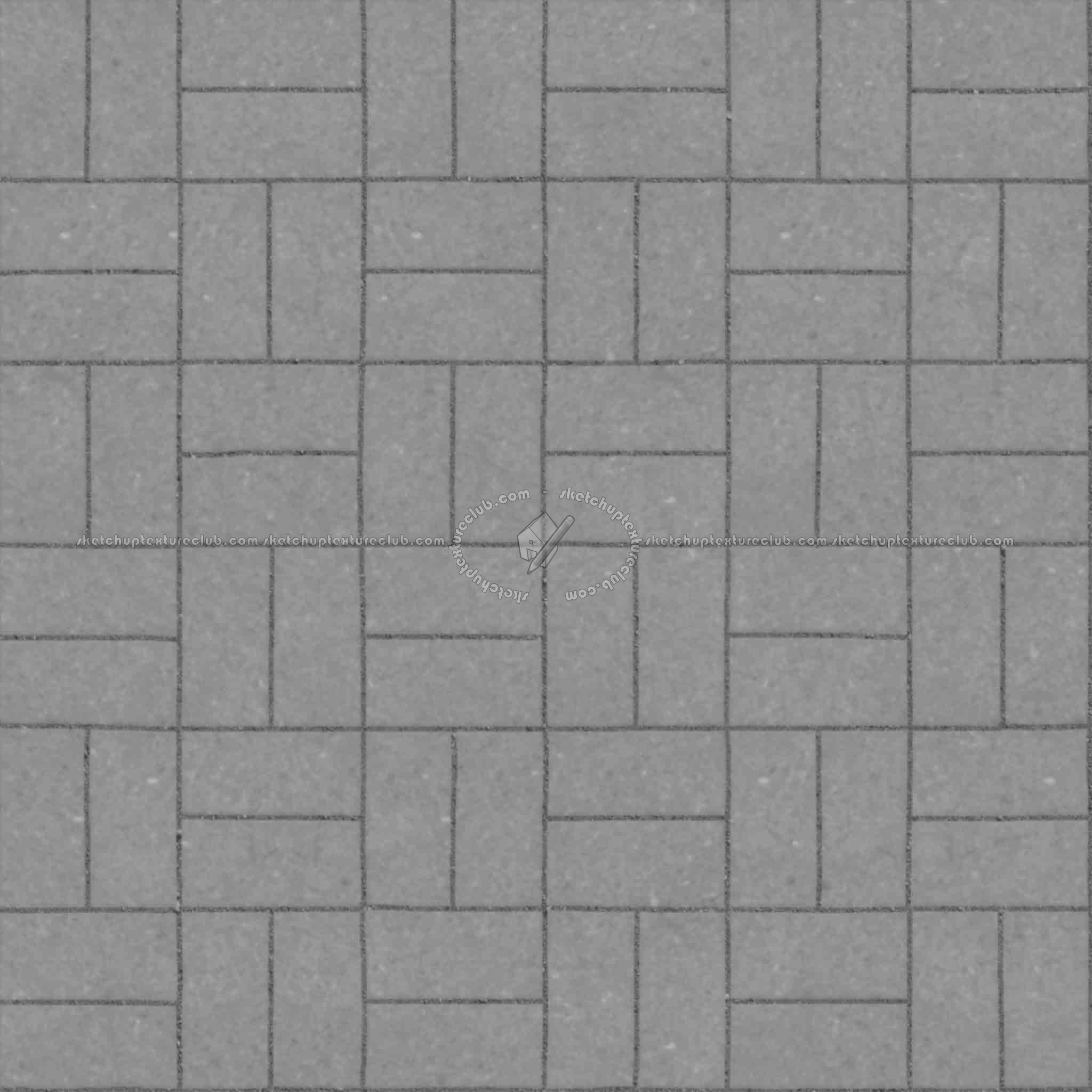 Textures - ARCHITECTURE - PAVING OUTDOOR - Concrete - Blocks regular - Paving outdoor concrete regular block texture seamless 05676 - Displacement
