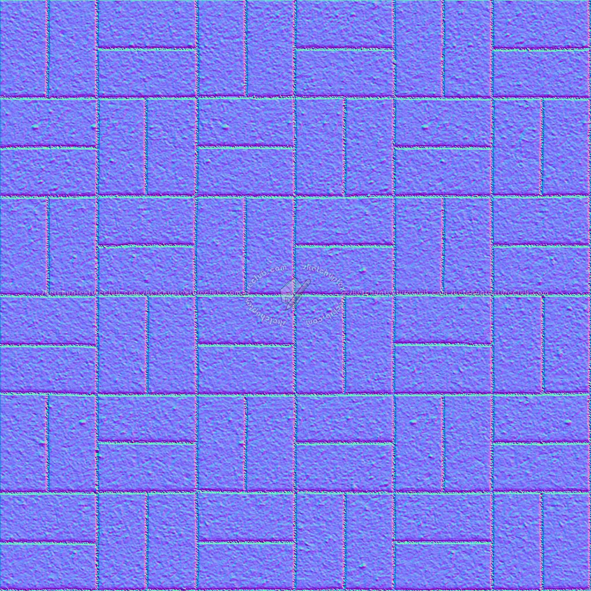 Textures - ARCHITECTURE - PAVING OUTDOOR - Concrete - Blocks regular - Paving outdoor concrete regular block texture seamless 05676 - Normal