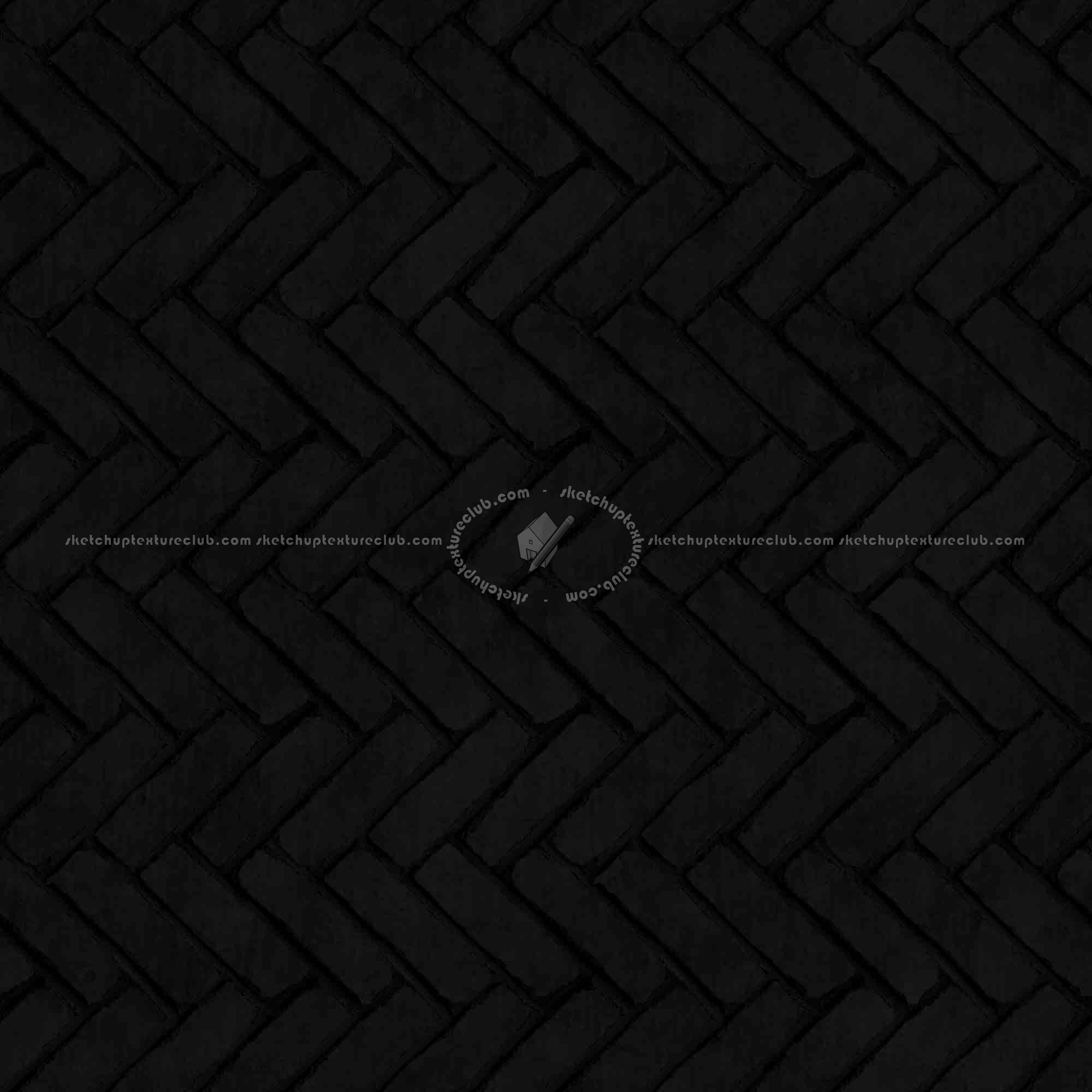 Textures   -   ARCHITECTURE   -   PAVING OUTDOOR   -   Concrete   -   Herringbone  - Concrete paving herringbone outdoor texture seamless 05841 - Specular