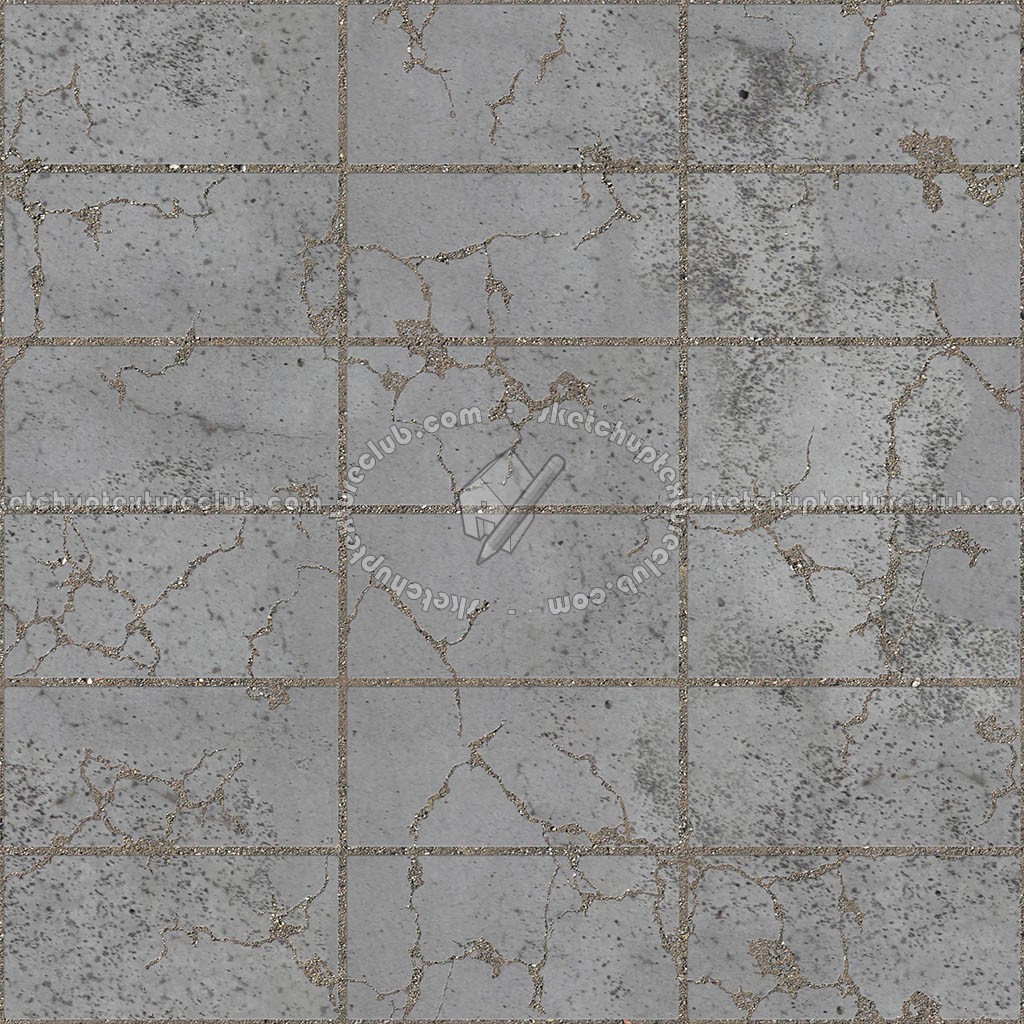 Textures   -   ARCHITECTURE   -   PAVING OUTDOOR   -   Concrete   -   Blocks damaged  - Concrete paving outdoor damaged texture seamless 05531 (seamless)