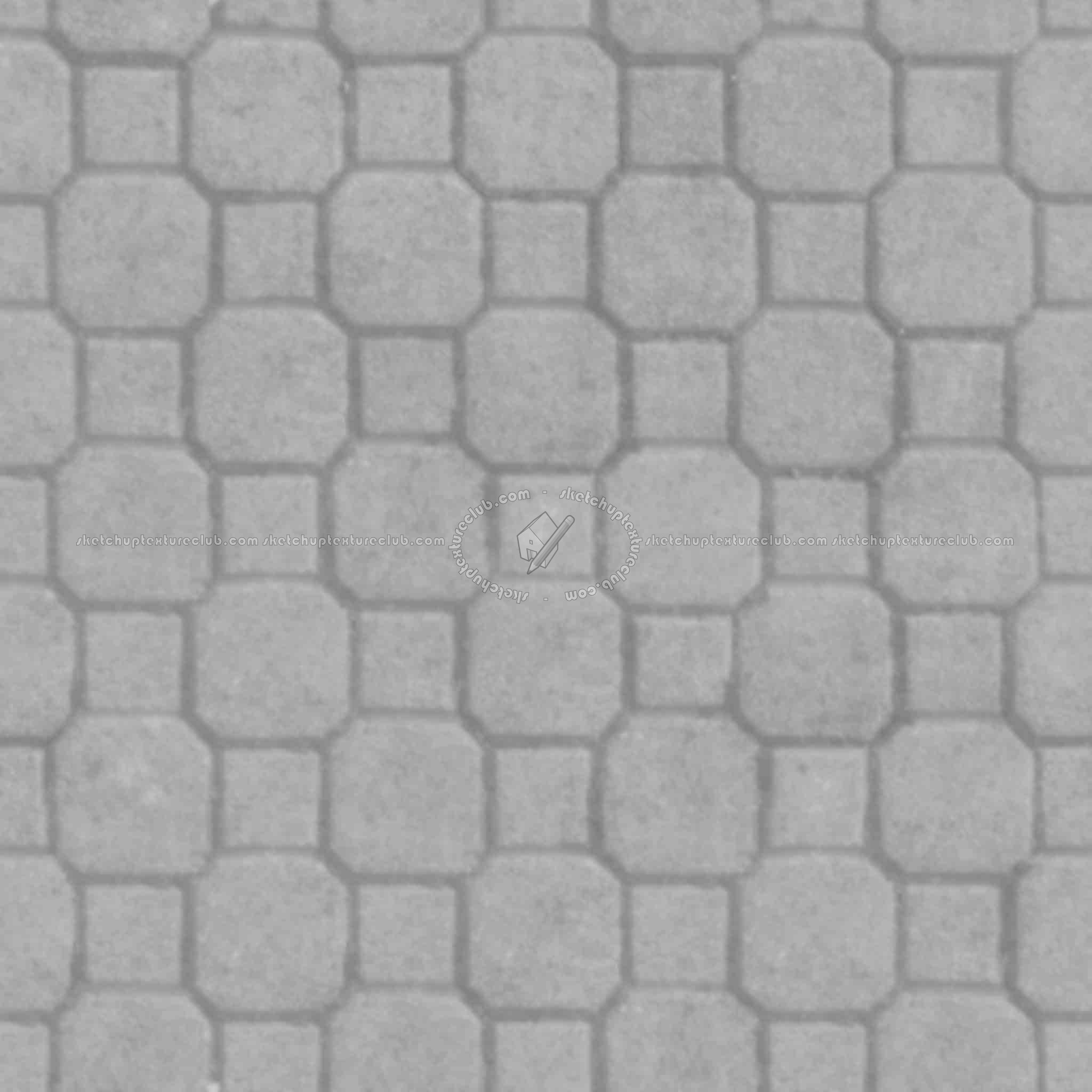 Textures   -   ARCHITECTURE   -   PAVING OUTDOOR   -   Concrete   -   Blocks mixed  - Paving concrete mixed size texture seamless 05612 - Displacement