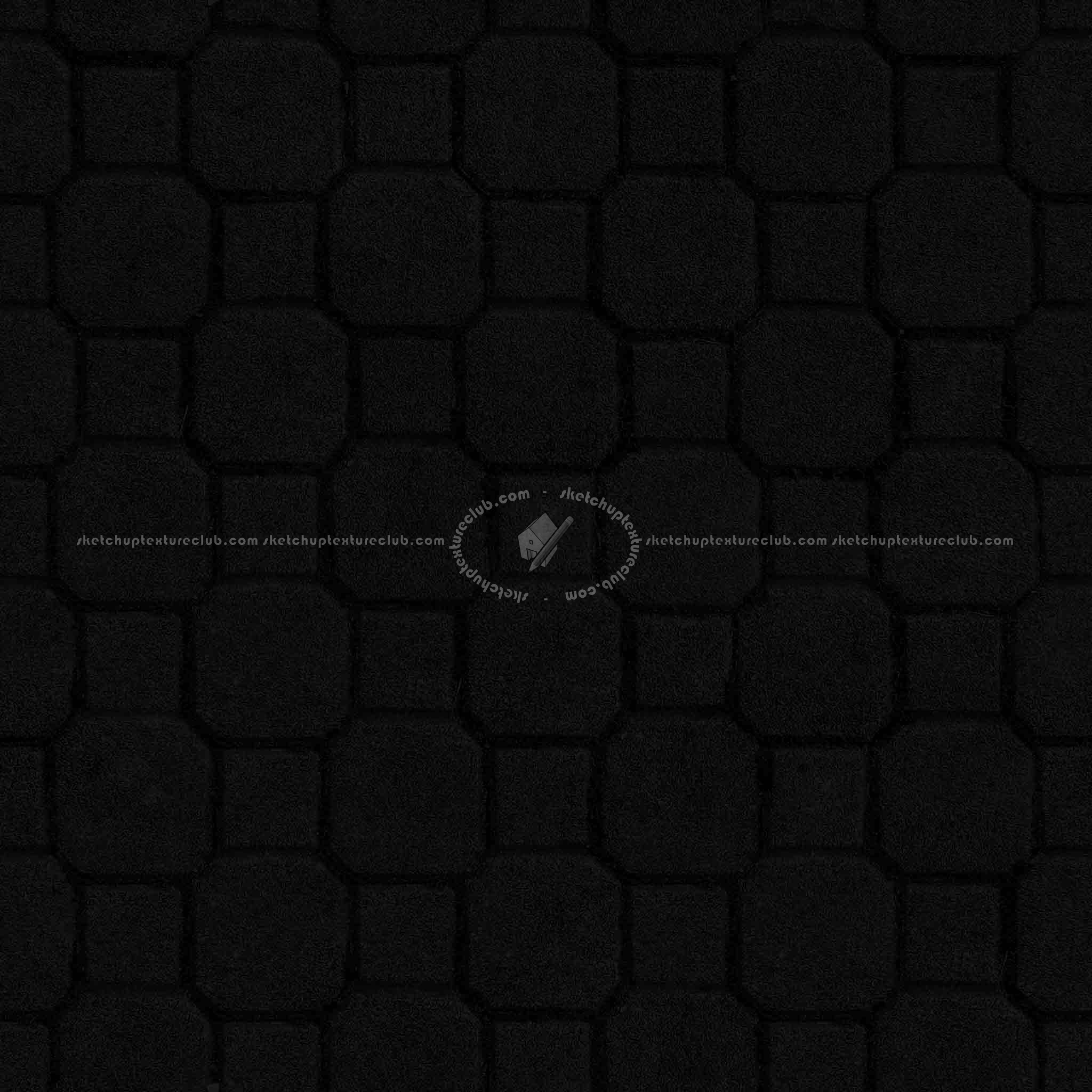 Textures   -   ARCHITECTURE   -   PAVING OUTDOOR   -   Concrete   -   Blocks mixed  - Paving concrete mixed size texture seamless 05612 - Specular