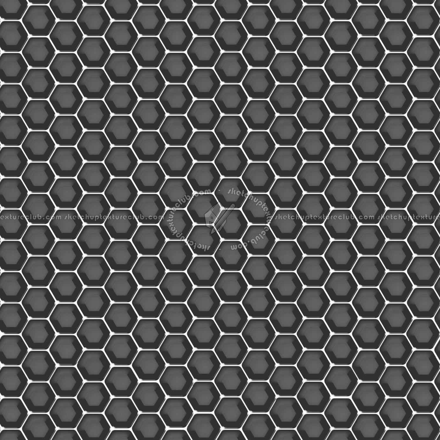 Textures   -   MATERIALS   -   METALS   -   Perforated  - Black mesh steel perforate metal texture seamless 10524 - Specular