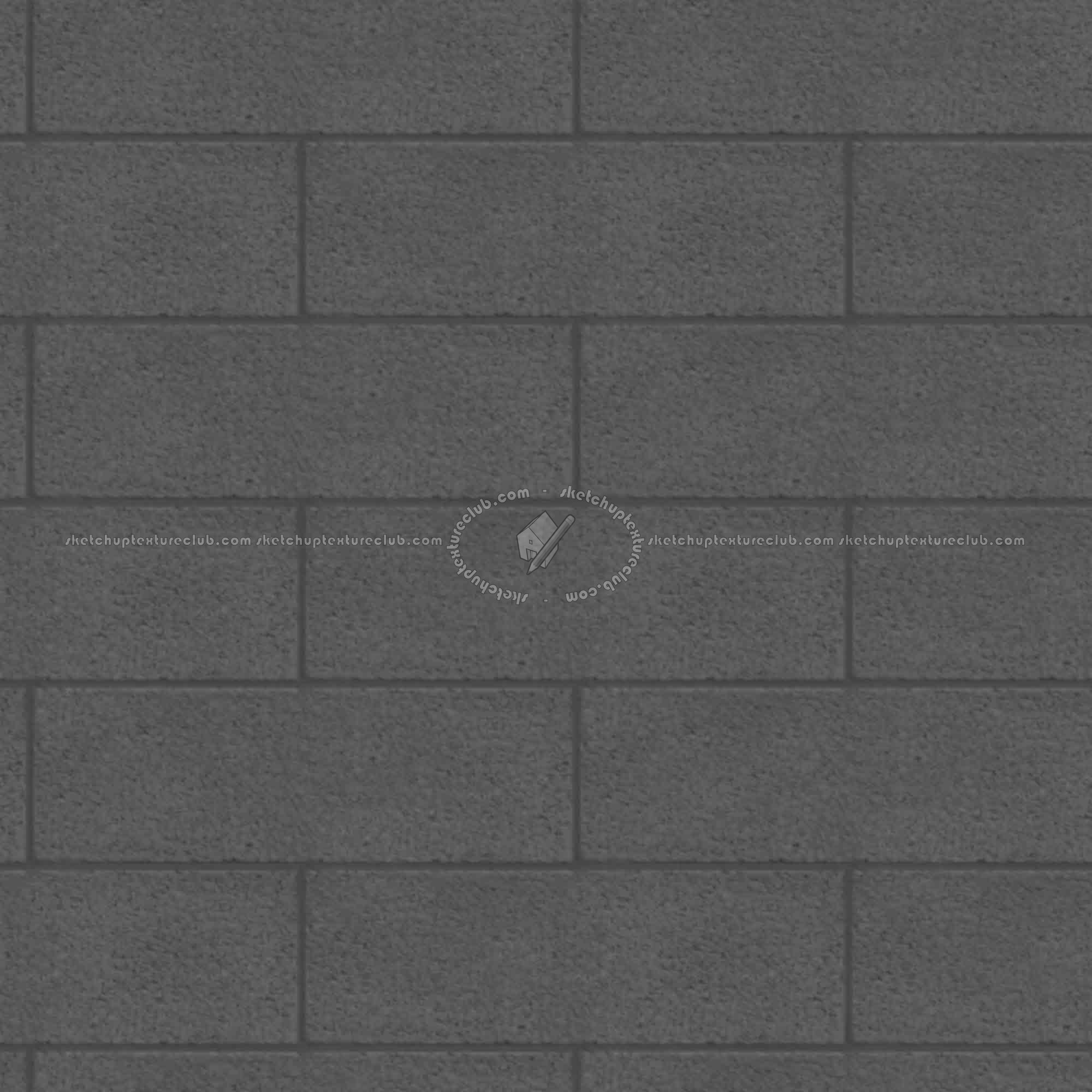 Textures   -   ARCHITECTURE   -   CONCRETE   -   Plates   -   Clean  - Clean cinder block texture seamless 01675 - Displacement