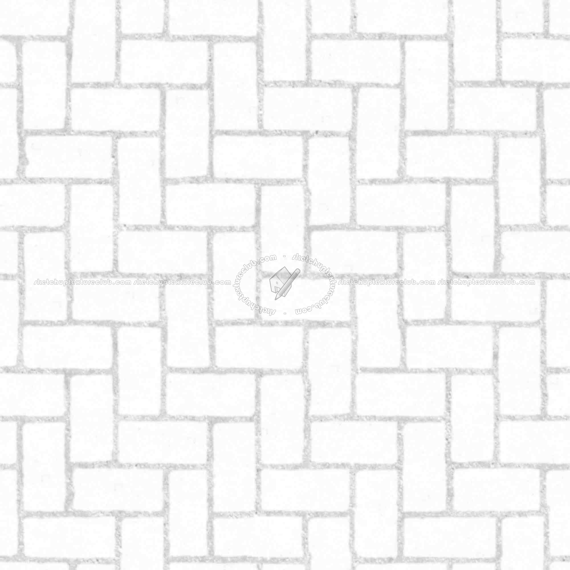 Textures   -   ARCHITECTURE   -   PAVING OUTDOOR   -   Concrete   -   Herringbone  - Concrete paving herringbone outdoor texture seamless 05843 - Ambient occlusion