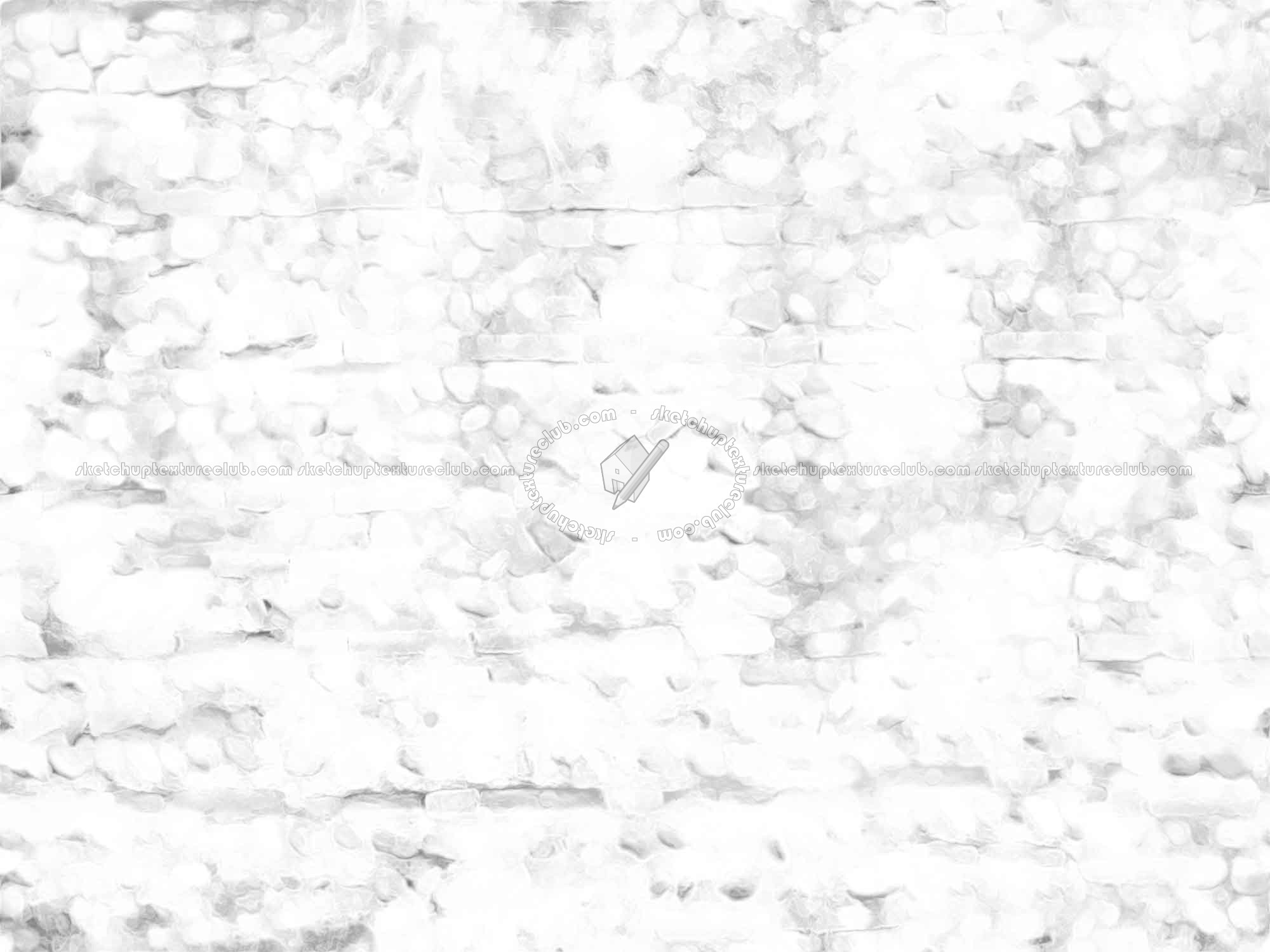 Textures   -   ARCHITECTURE   -   STONES WALLS   -   Damaged walls  - Damaged wall stone texture seamless 08288 - Ambient occlusion