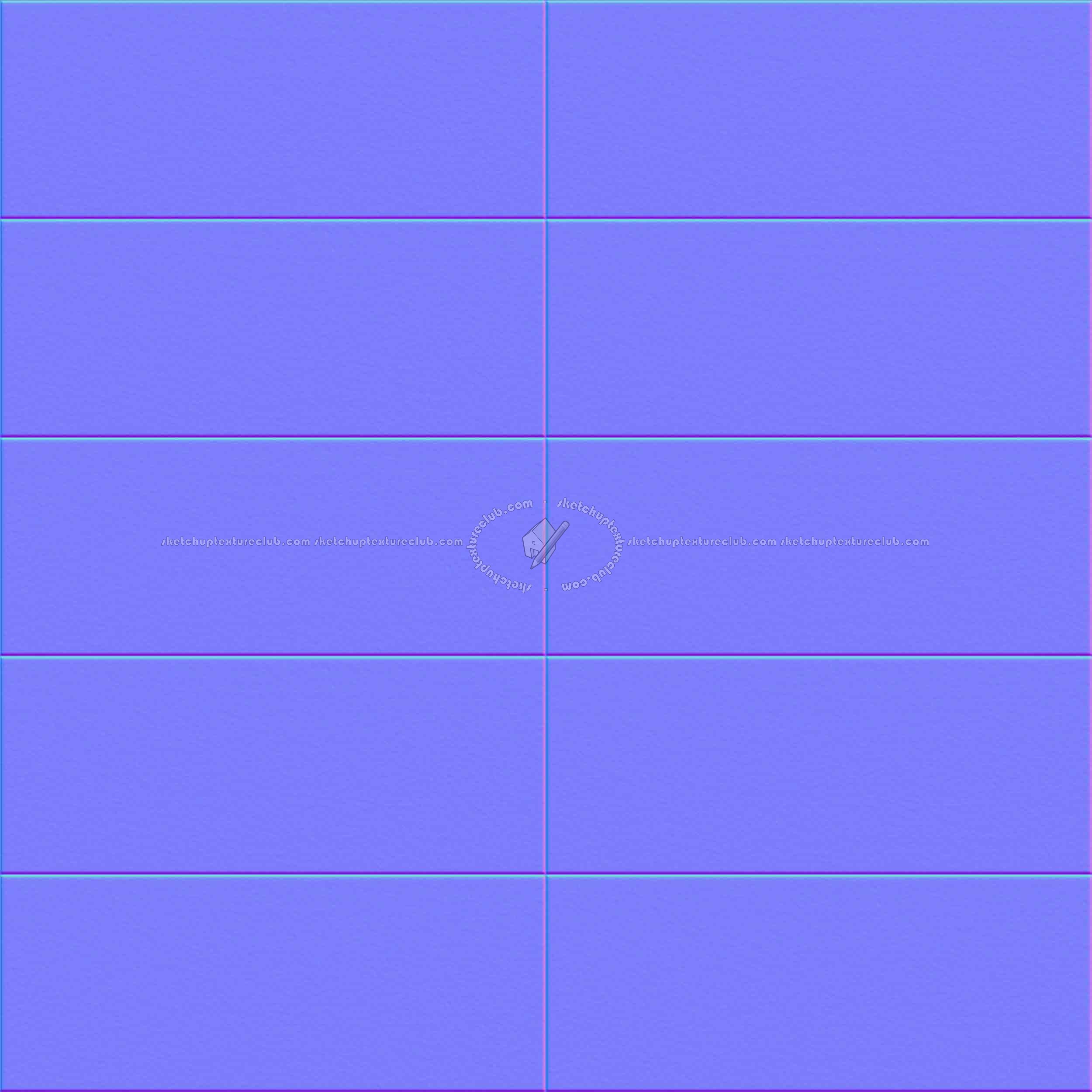 Textures - ARCHITECTURE - TILES INTERIOR - Design Industry - Design industry rectangular tile texture seamless 14093 - Normal