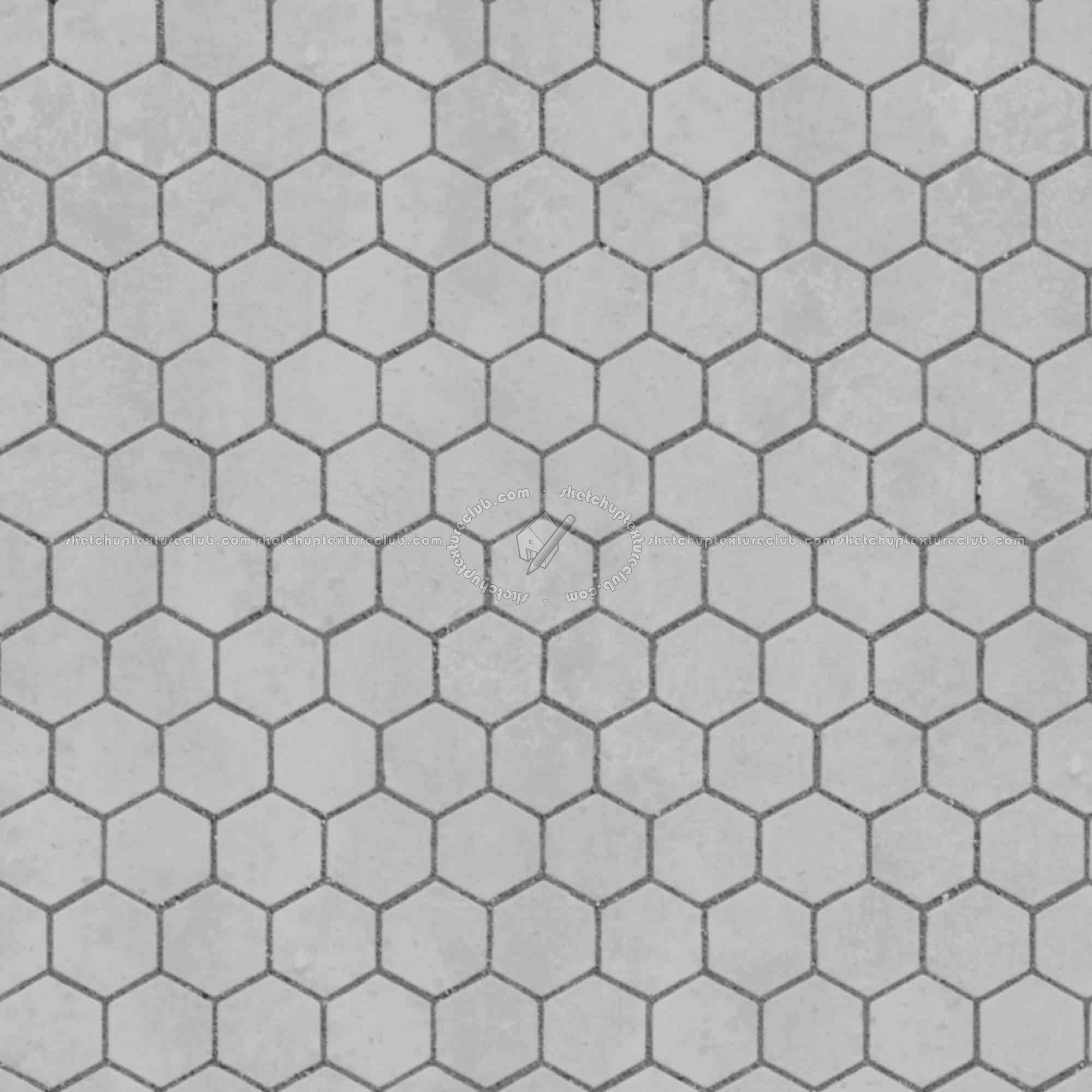 Textures   -   ARCHITECTURE   -   PAVING OUTDOOR   -   Hexagonal  - Dirty stone paving outdoor hexagonal texture seamless 06035 - Displacement