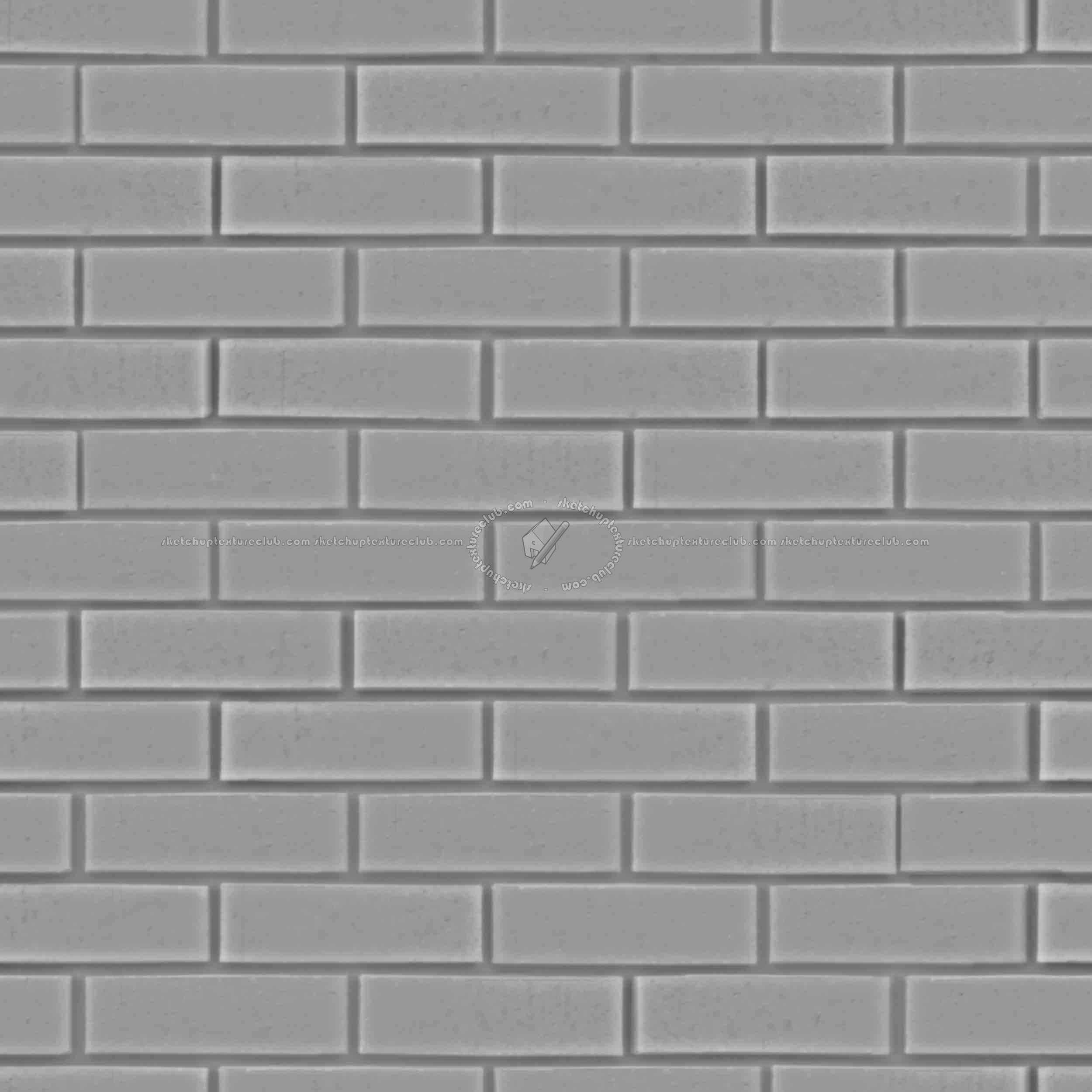 Textures   -   ARCHITECTURE   -   BRICKS   -   Facing Bricks   -   Smooth  - Facing smooth bricks texture seamless 00303 - Displacement
