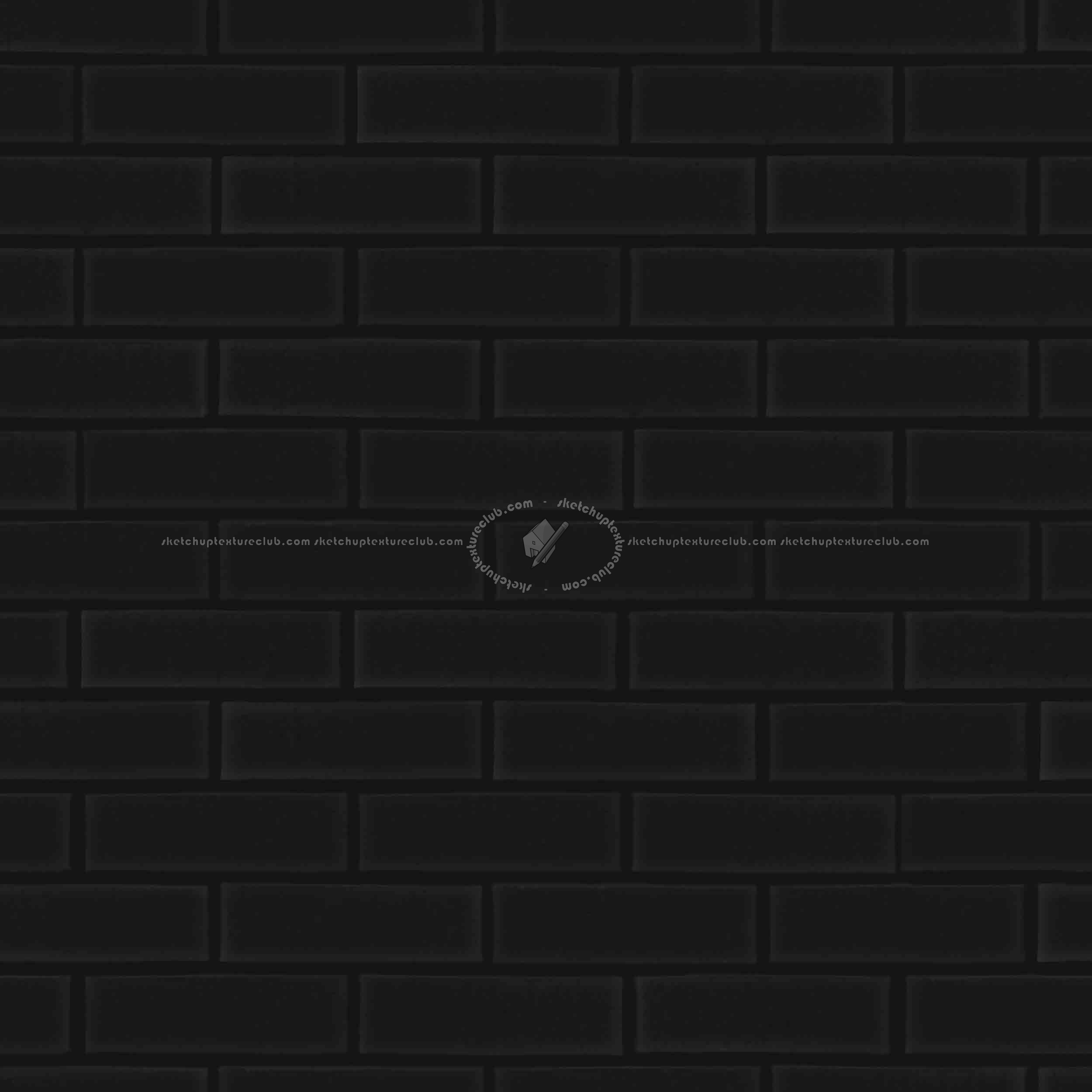 Textures   -   ARCHITECTURE   -   BRICKS   -   Facing Bricks   -   Smooth  - Facing smooth bricks texture seamless 00303 - Specular
