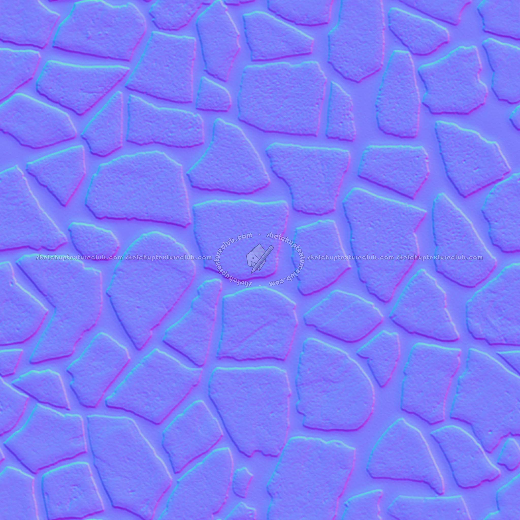 Textures   -   FREE PBR TEXTURES  - Greek Islands stone floor pbr texture seamless 22422 - Normal