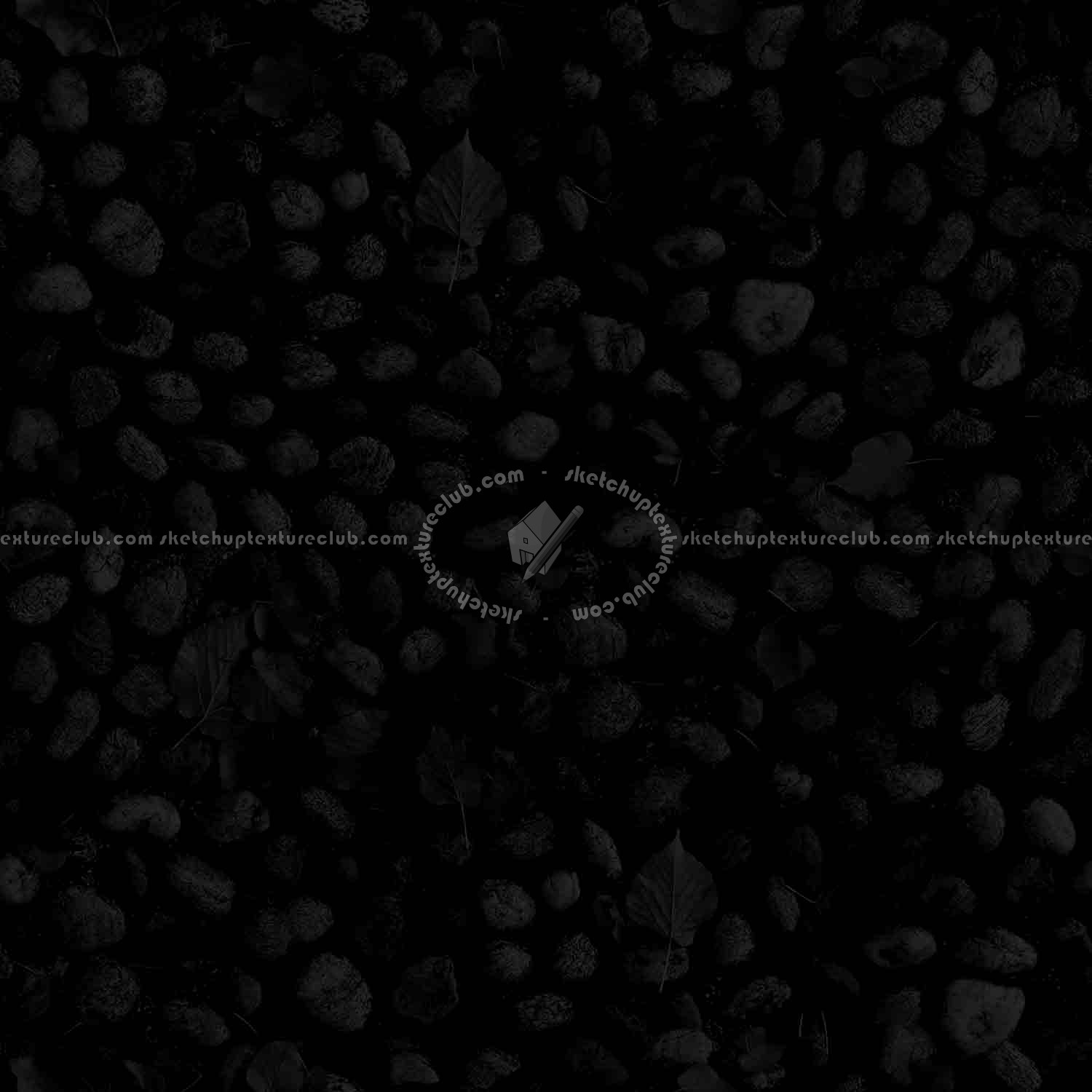 Textures   -   ARCHITECTURE   -   ROADS   -   Paving streets   -   Rounded cobble  - Rounded cobblestone with dead leaves texture seamless 18792 - Specular