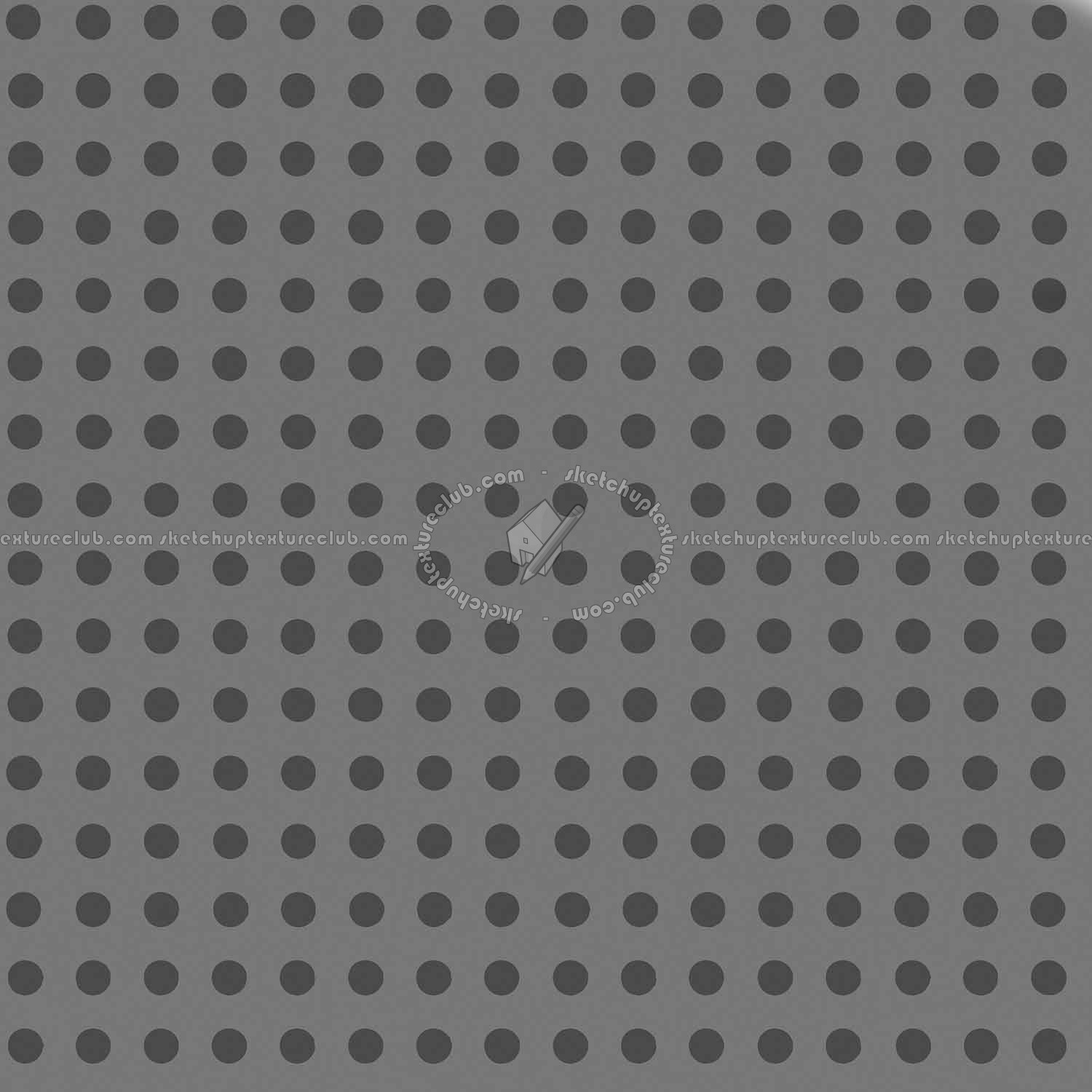 Textures   -   MATERIALS   -   METALS   -   Perforated  - Steel perforate metal texture seamless 10525 - Displacement