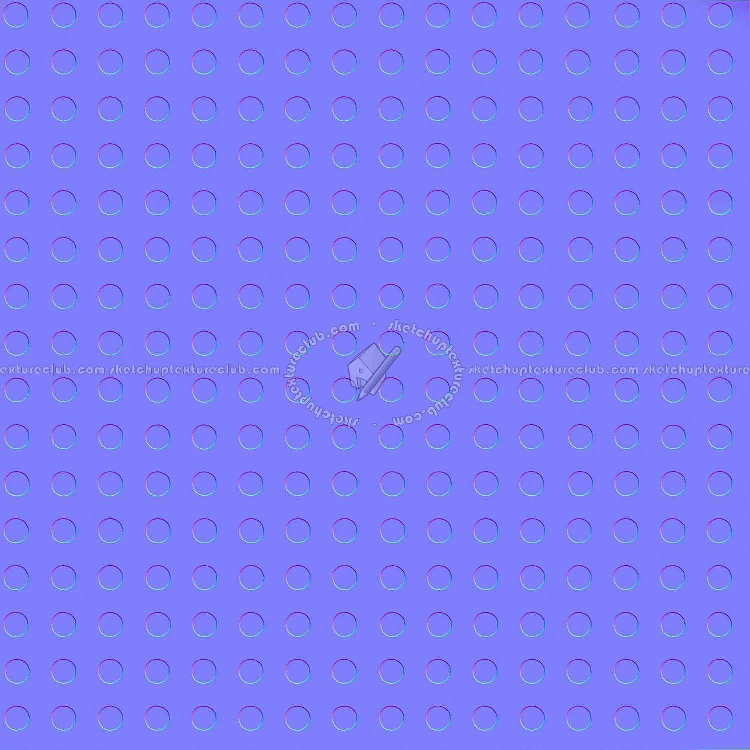 Textures   -   MATERIALS   -   METALS   -   Perforated  - Steel perforate metal texture seamless 10525 - Normal