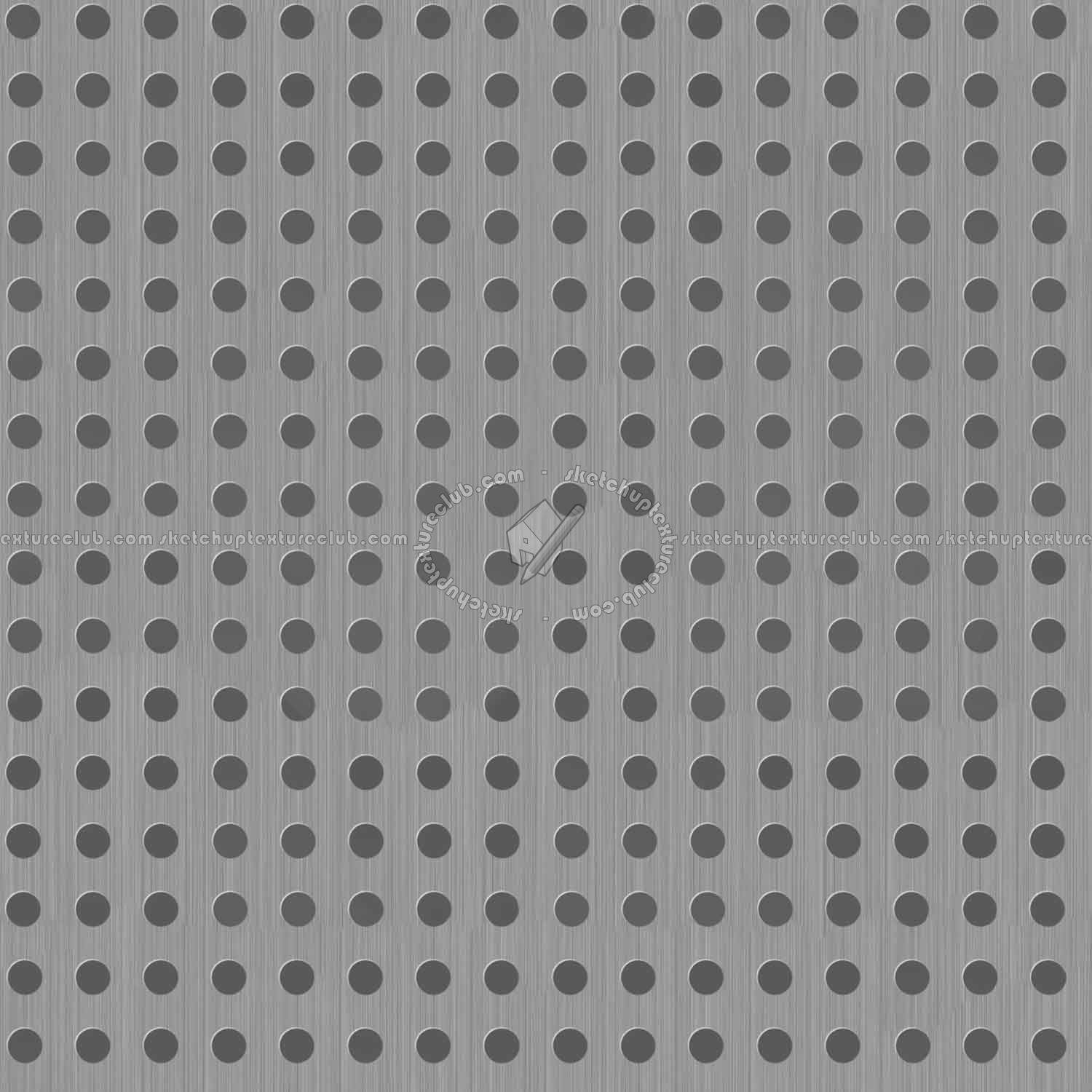 Textures   -   MATERIALS   -   METALS   -   Perforated  - Steel perforate metal texture seamless 10525 - Specular