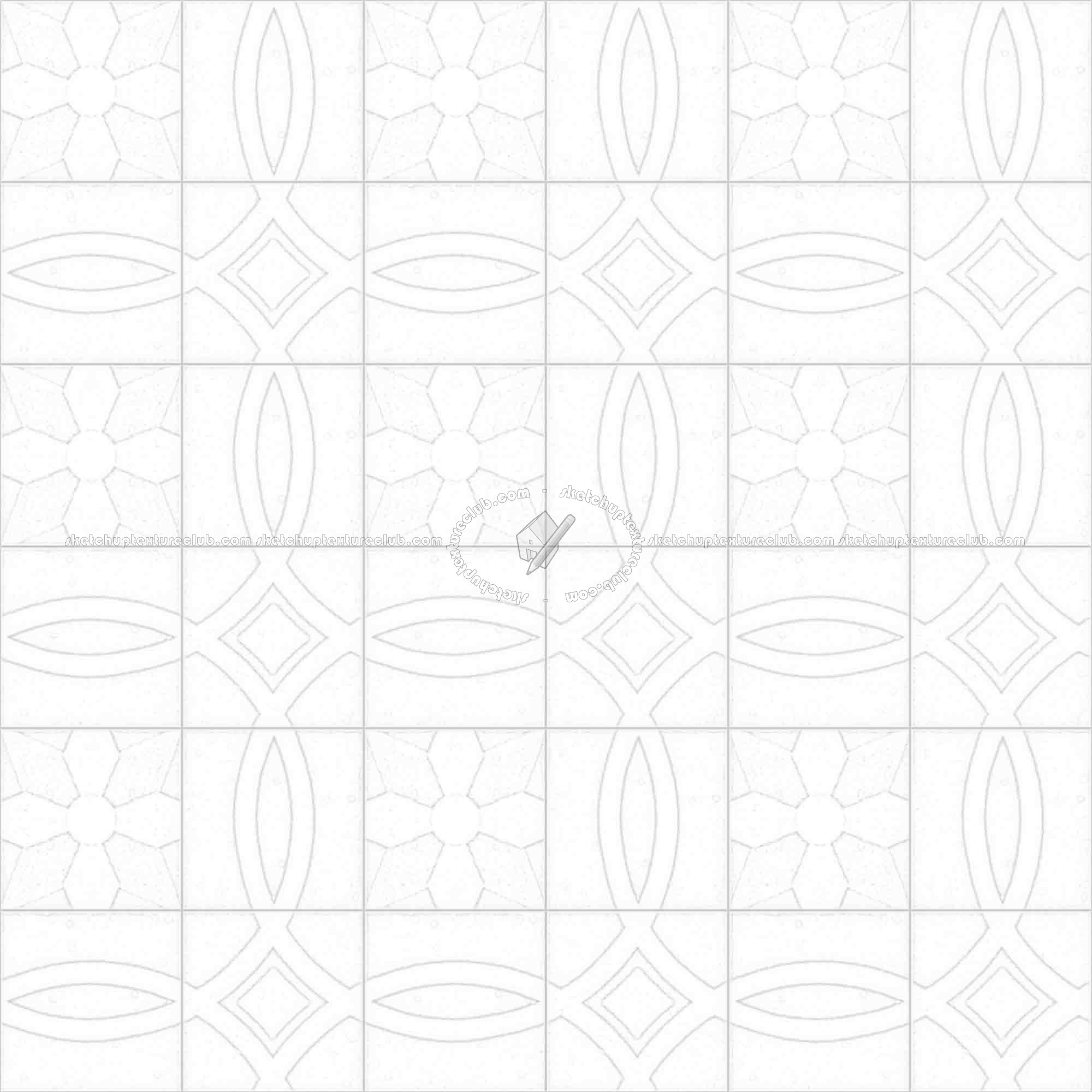 Textures   -   ARCHITECTURE   -   TILES INTERIOR   -   Cement - Encaustic   -   Cement  - Cement concrete tile texture seamless 13369 - Ambient occlusion