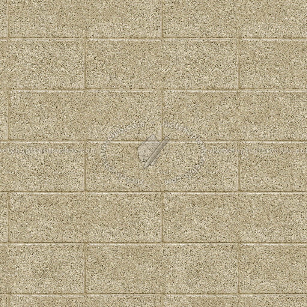 Textures   -   ARCHITECTURE   -   CONCRETE   -   Plates   -   Clean  - Clean cinder block texture seamless 01677 (seamless)