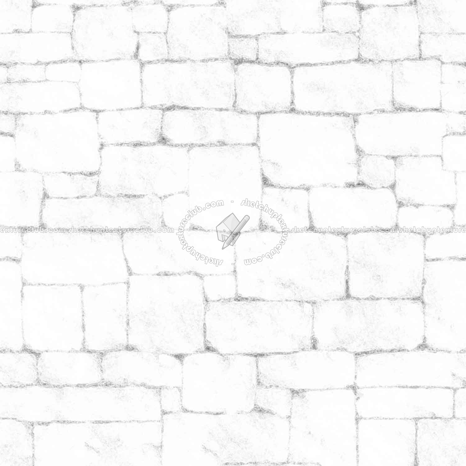 Textures   -   ARCHITECTURE   -   STONES WALLS   -   Stone blocks  - Wall stone with regular blocks texture seamless 08347 - Ambient occlusion