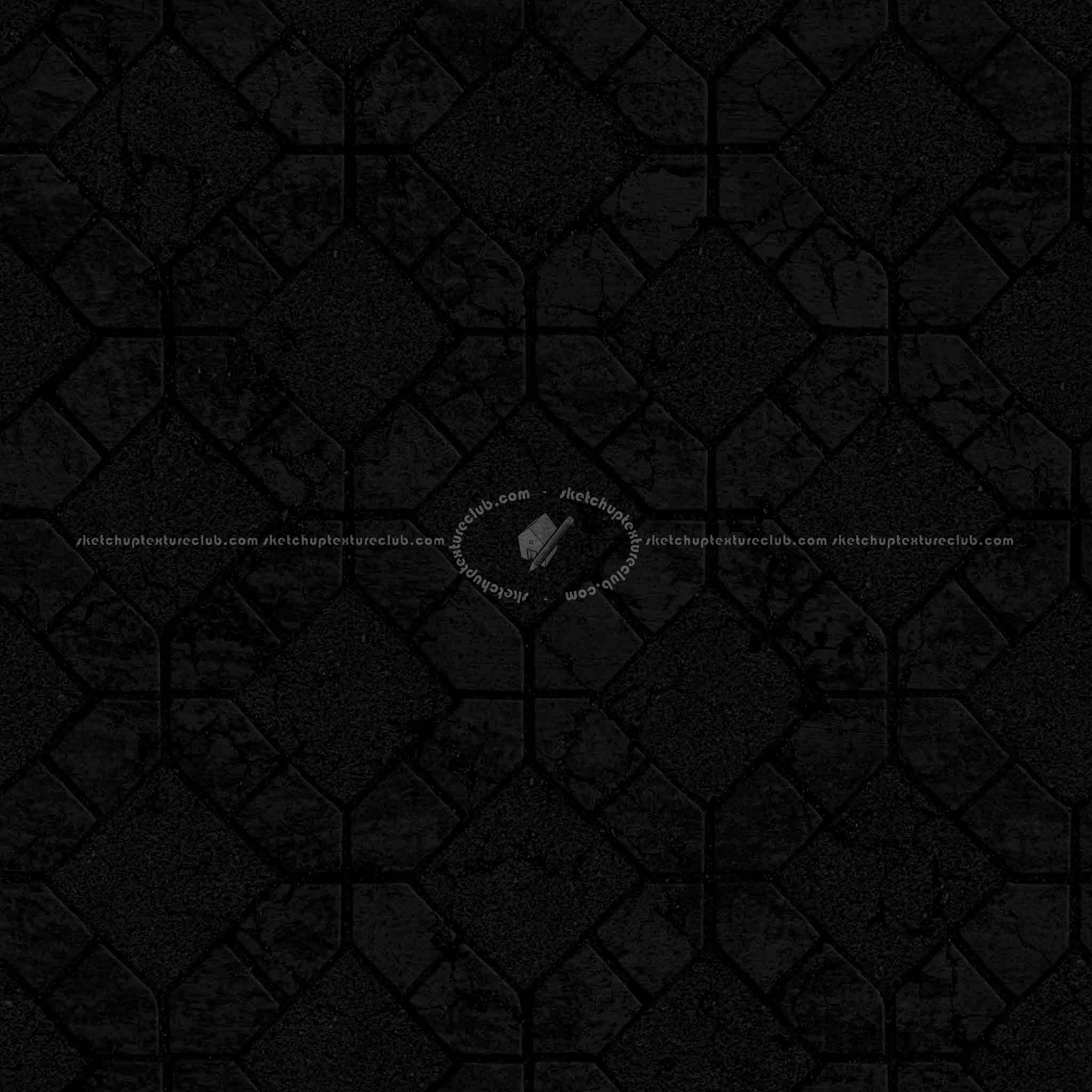 Textures   -   ARCHITECTURE   -   PAVING OUTDOOR   -   Concrete   -   Blocks damaged  - Concrete paving outdoor damaged texture seamless 05535 - Specular