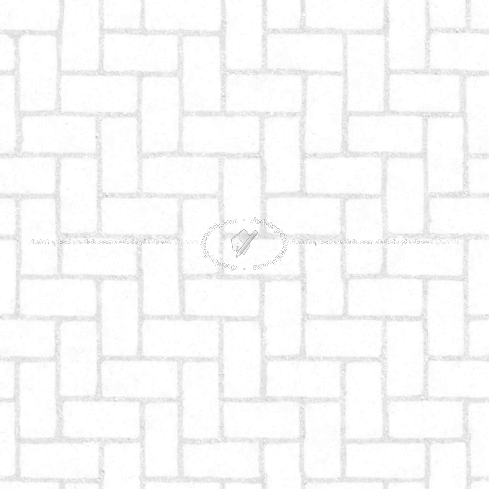 Textures   -   ARCHITECTURE   -   PAVING OUTDOOR   -   Concrete   -   Herringbone  - Concrete paving herringbone outdoor texture seamless 05845 - Ambient occlusion