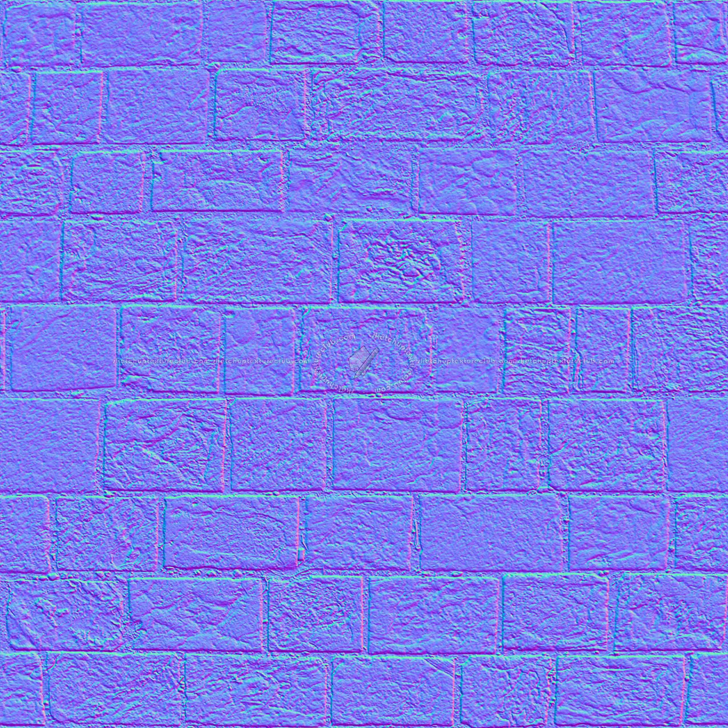 Textures   -   ARCHITECTURE   -   PAVING OUTDOOR   -   Pavers stone   -   Blocks mixed  - Pavers stone mixed size texture seamless 06142 - Normal