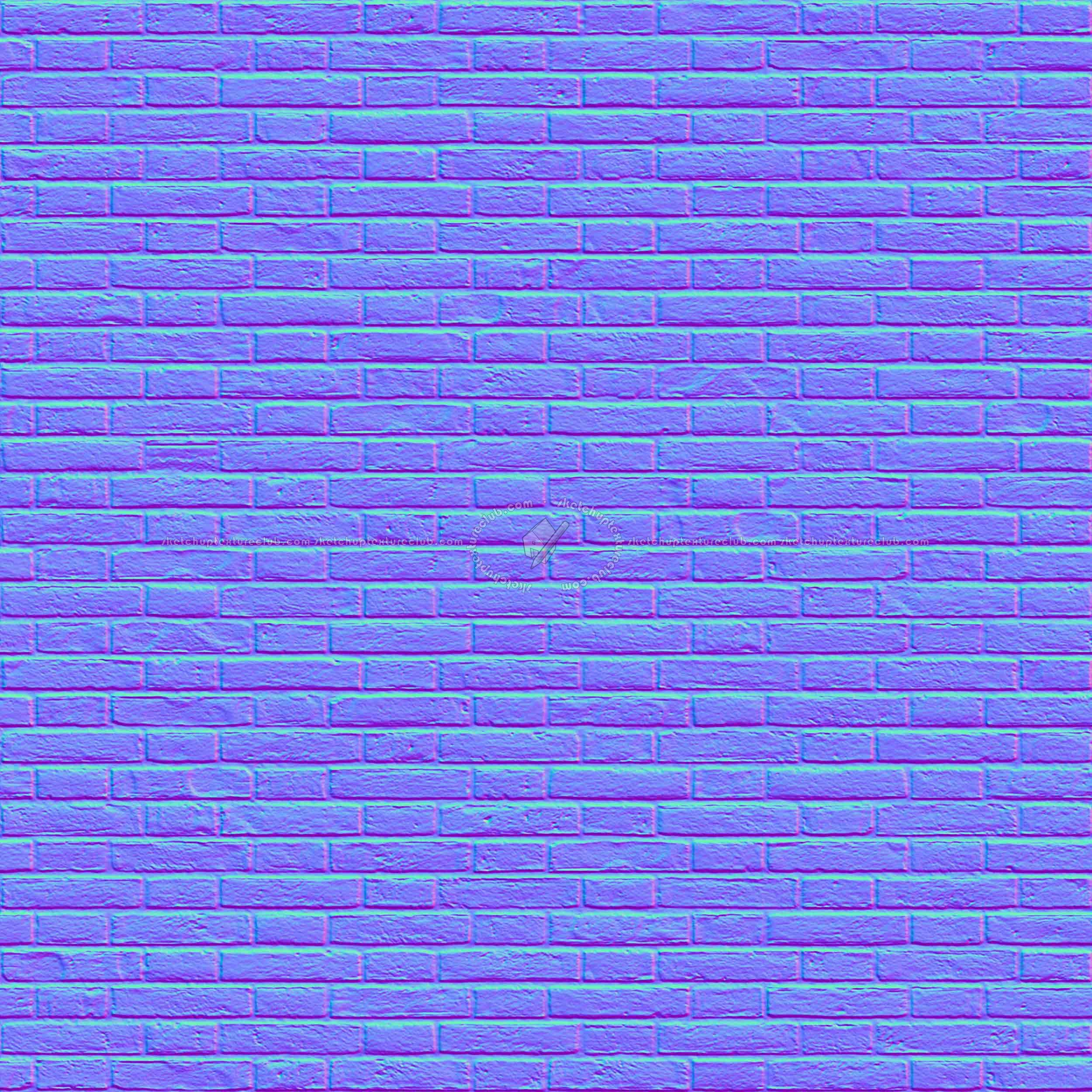Textures   -   ARCHITECTURE   -   BRICKS   -   Facing Bricks   -   Rustic  - Rustic bricks texture seamless 00229 - Normal