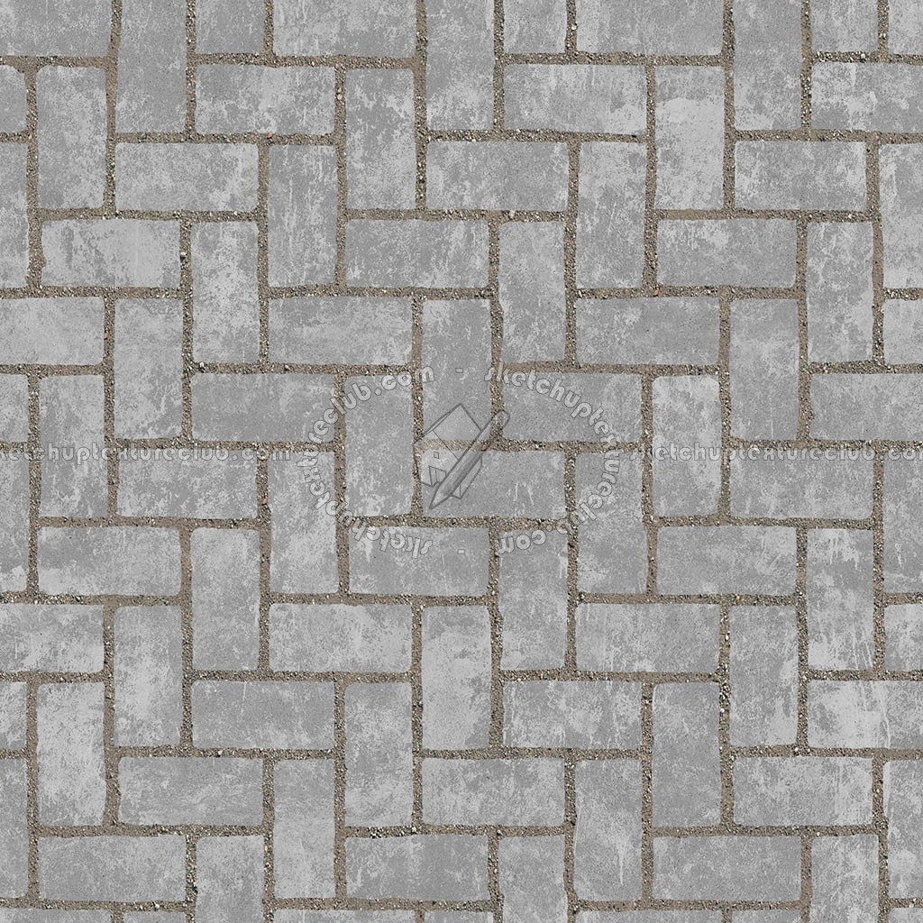 Textures   -   ARCHITECTURE   -   PAVING OUTDOOR   -   Concrete   -   Herringbone  - Concrete paving herringbone outdoor texture seamless 05847 (seamless)