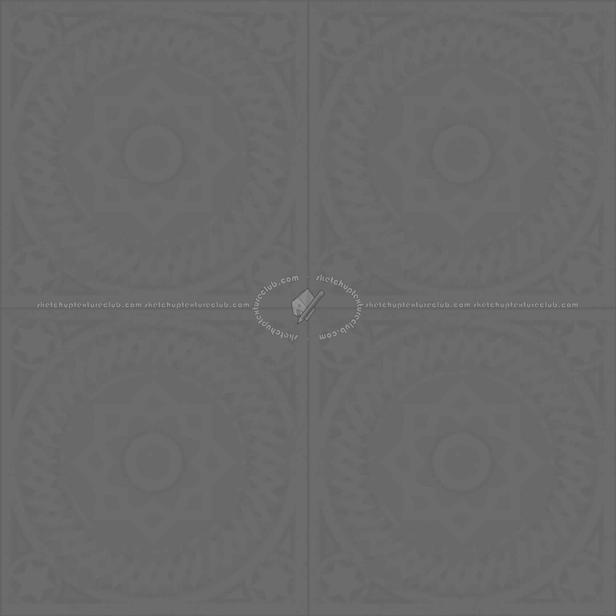 Textures   -   ARCHITECTURE   -   WOOD FLOORS   -   Geometric pattern  - Parquet geometric pattern texture seamless 04779 - Displacement