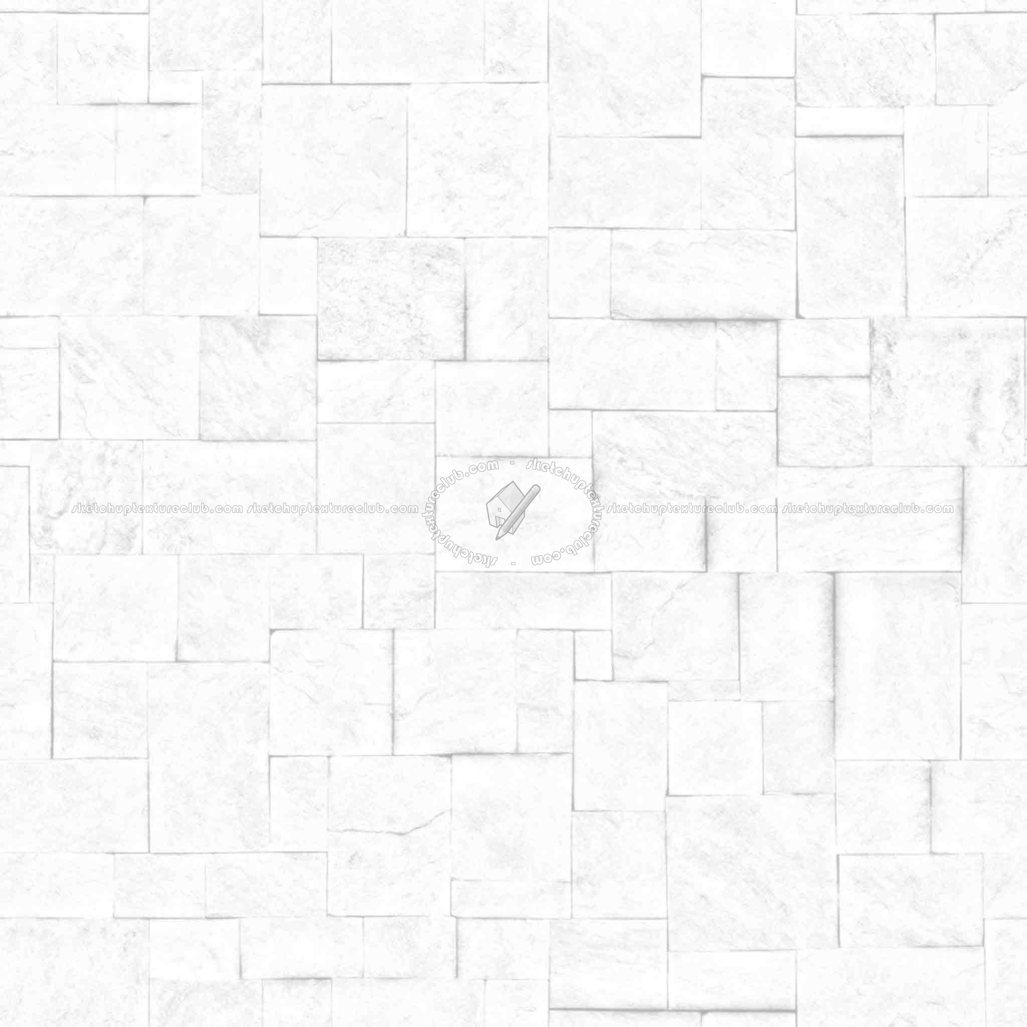 Textures   -   ARCHITECTURE   -   PAVING OUTDOOR   -   Pavers stone   -   Blocks mixed  - Pavers stone mixed size texture seamless 06144 - Ambient occlusion