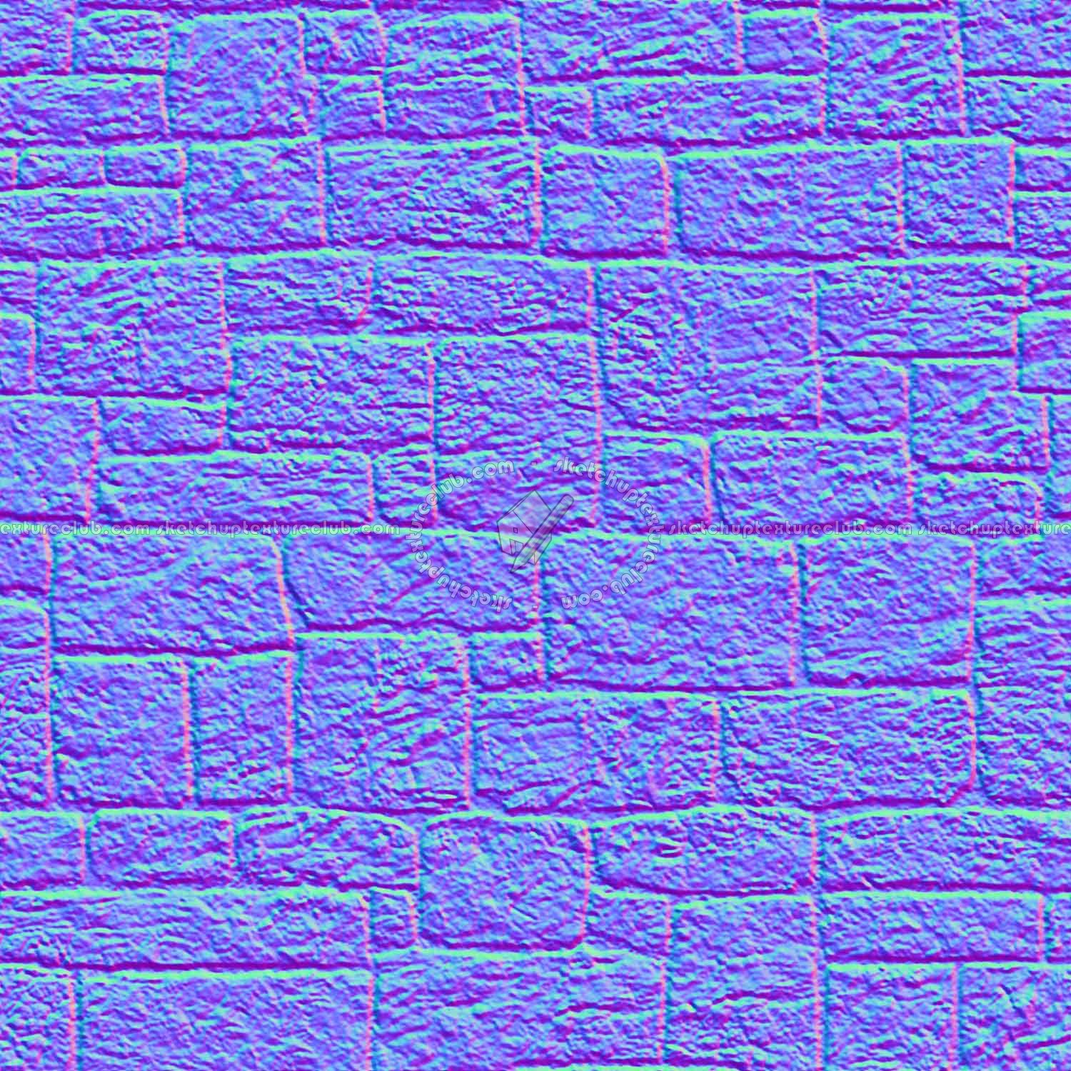 Textures   -   ARCHITECTURE   -   STONES WALLS   -   Stone blocks  - Wall stone with regular blocks texture seamless 08350 - Normal