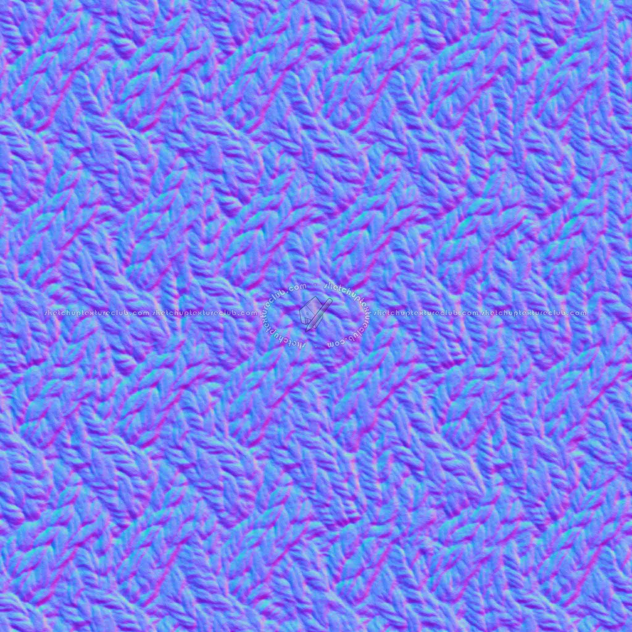 Textures   -   MATERIALS   -   FABRICS   -   Jersey  - wool knitted PBR texture seamless 21797 - Normal